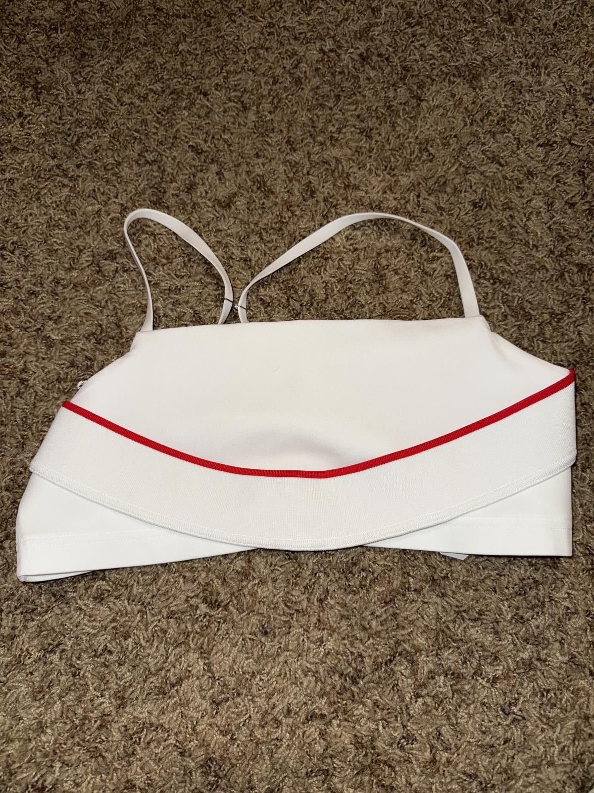 Nike Nike Women’s Jacquemus White University Red Sports Bra Sample Size ONE SIZE - 1 Thumbnail