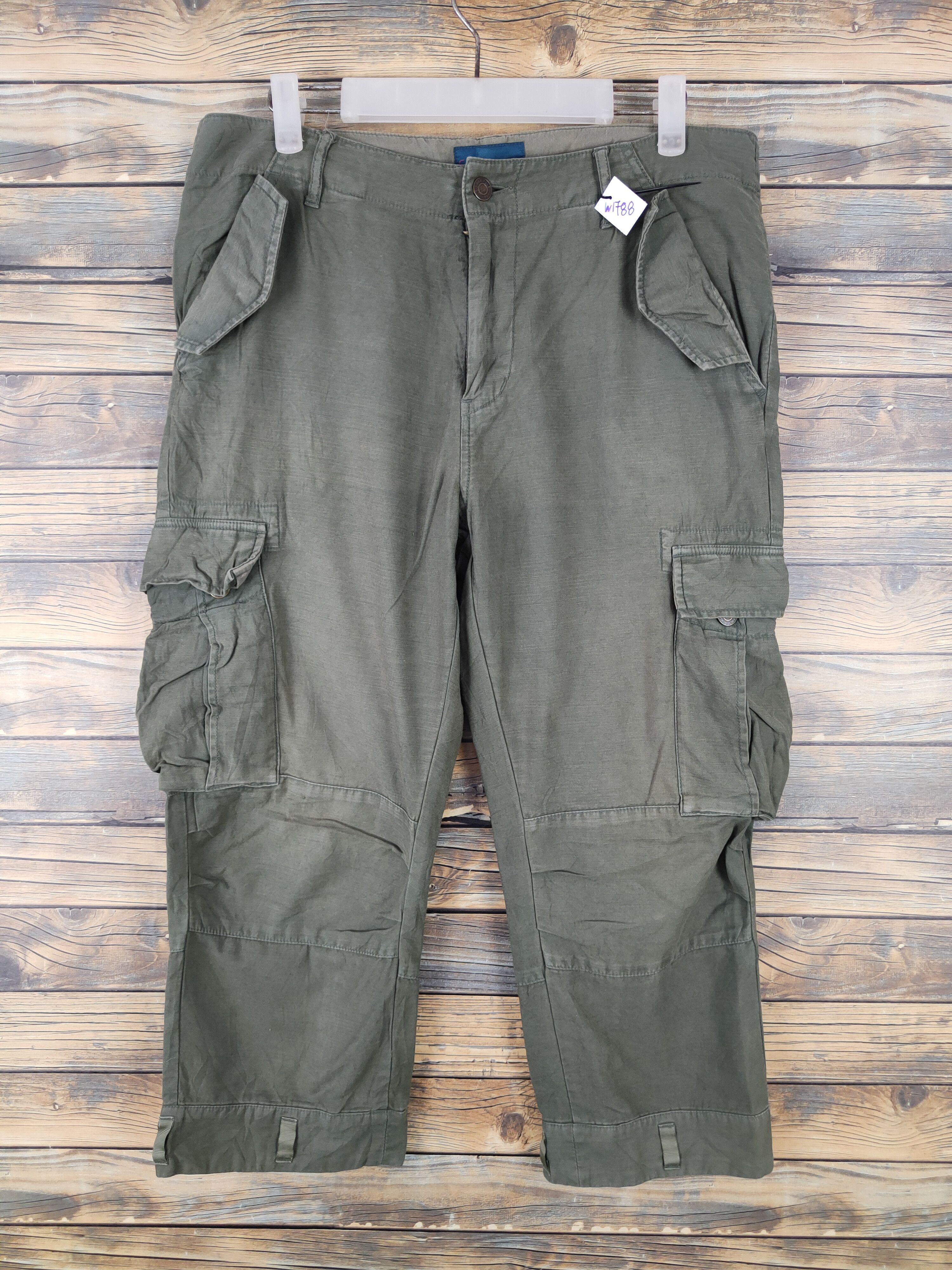 RAGEBLUE Rageblue Green Multipocket Tactical Cargo Pants #W1788 Size US 34 / EU 50 - 1 Thumbnail