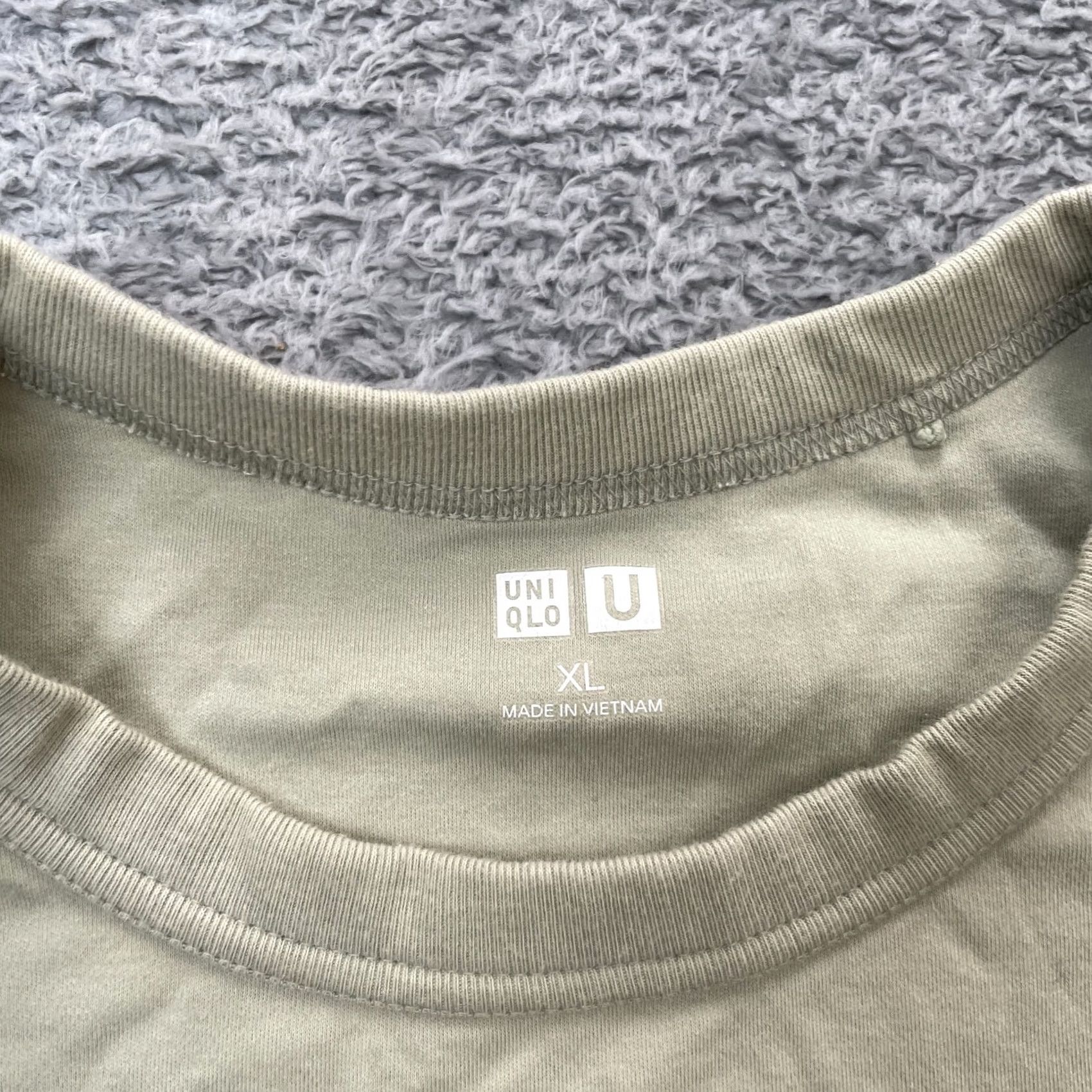 Uniqlo Uniqlo Shirt Womens XL Beige Crew Neck Regular Fit Casual Minimalist Shirt Size XL / US 12-14 / IT 48-50 - 3 Thumbnail