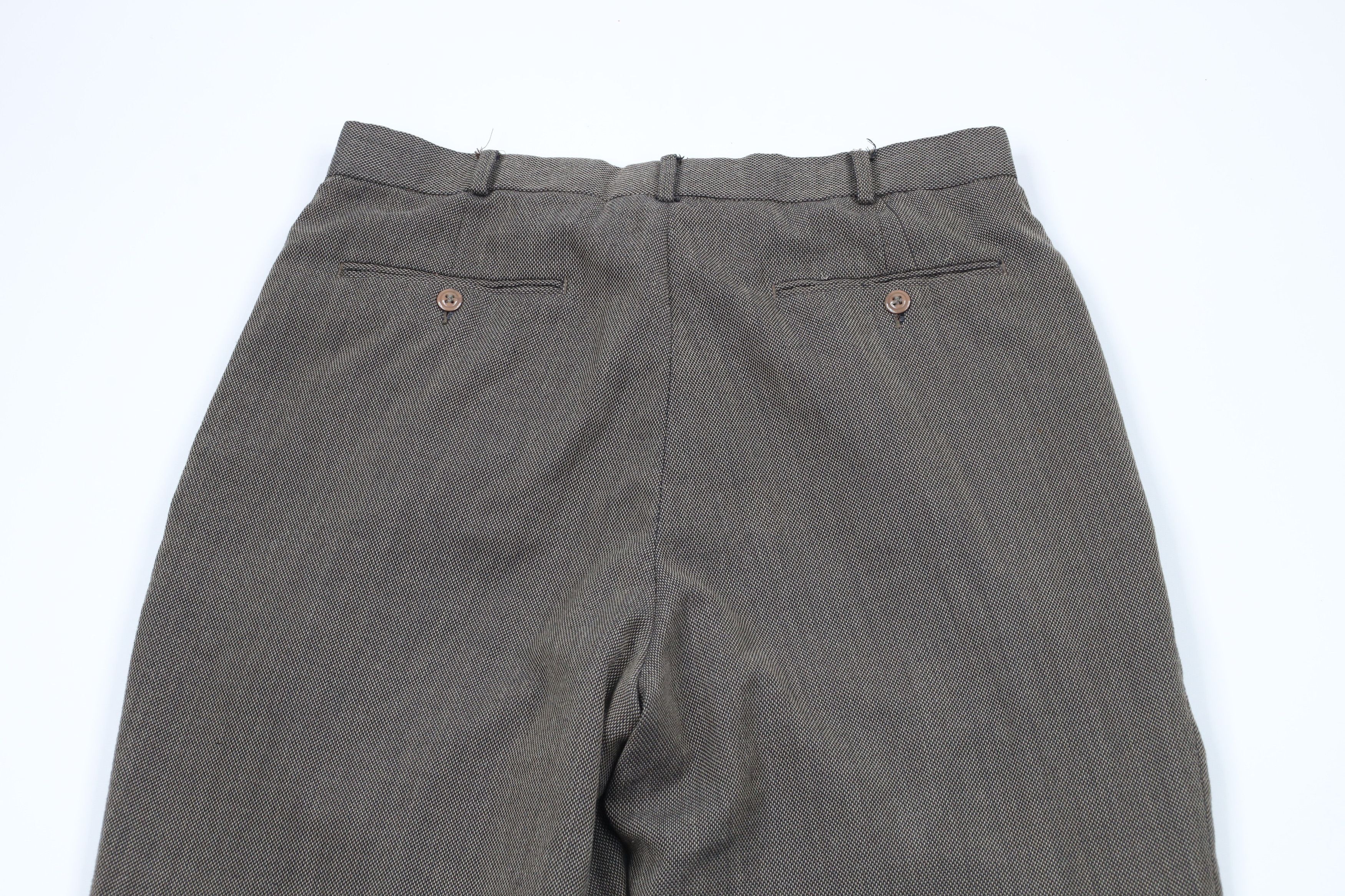 Vintage Vintage 90s Streetwear Rayon Blend Tweed Wide Leg Pants Size US 34 / EU 50 - 12 Thumbnail