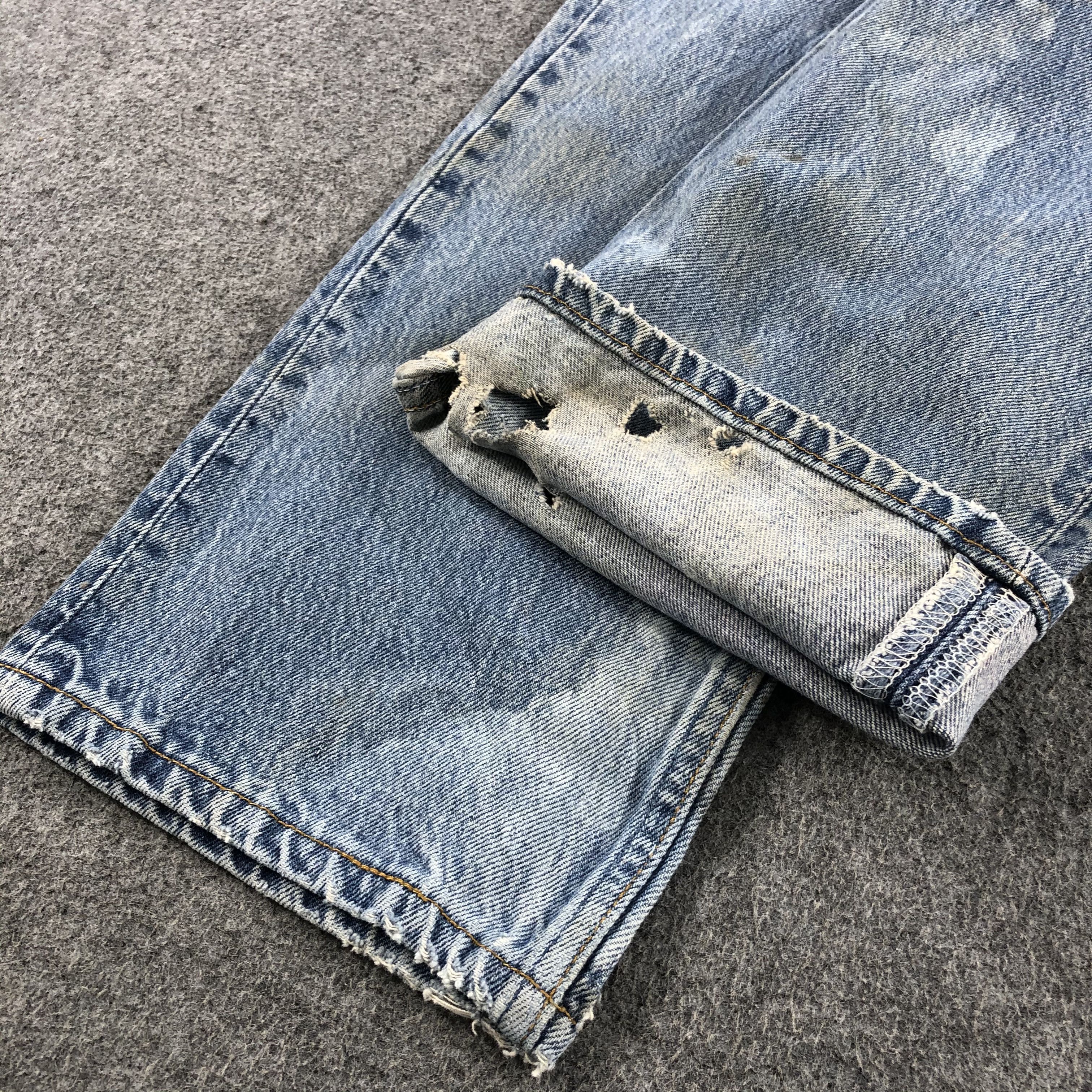 Levi's Vintage 90s Blue Wash Levis 501 Jeans-J1753 Size US 32 / EU 48 - 7 Thumbnail