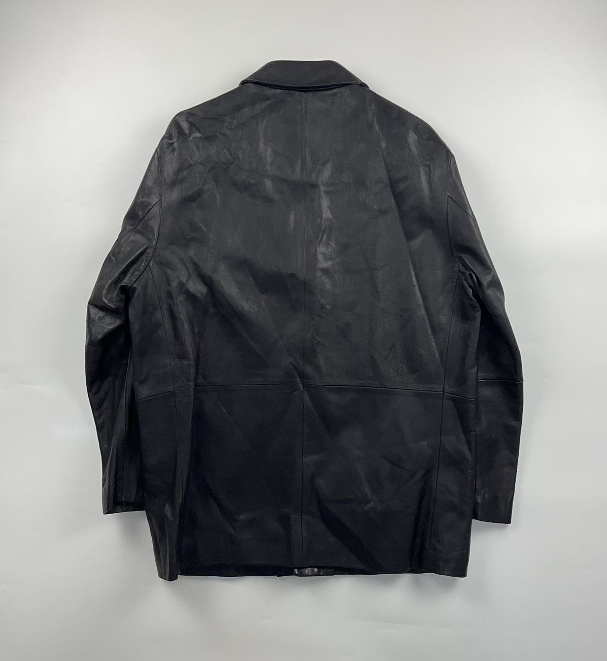 Balenciaga Vintage Balenciaga Leather Jacket Size US XL / EU 56 / 4 - 2 Thumbnail