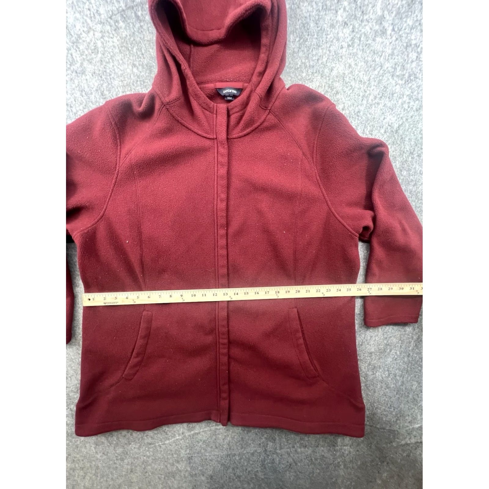 Lands' End Lands' End Red 3XL Hoodie Full Zip Men's Shirt Jacket Regular Fit Zipper Hooded VINTAGE? No - but follow rules. Size US XXL / EU 58 / 5 - 3 Thumbnail