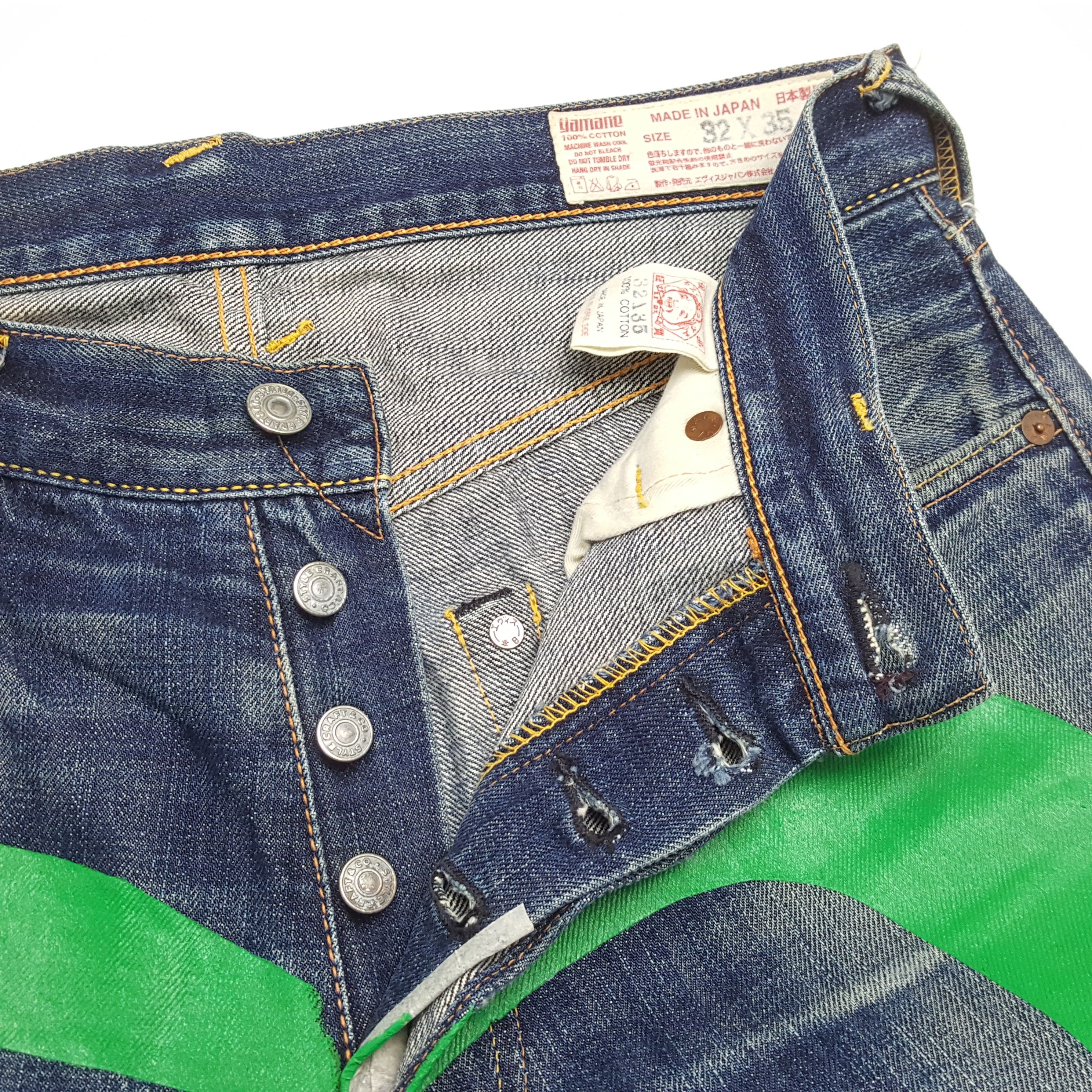 Evisu × Japanese Brand × Vintage Vintage EVISU Japanese Brand Daicock Custom Denim Jeans Size US 30 / EU 46 - 13 Thumbnail