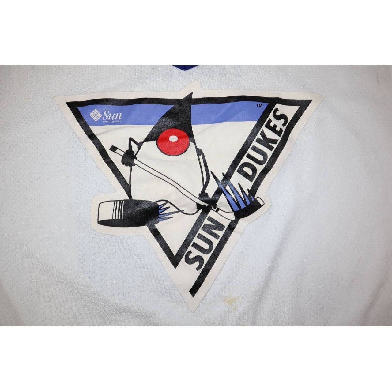 Ccm Vintage 90s CCM Sun Dukes #9 Hong Hockey Jersey White Black Size US XL / EU 56 / 4 - 5 Thumbnail