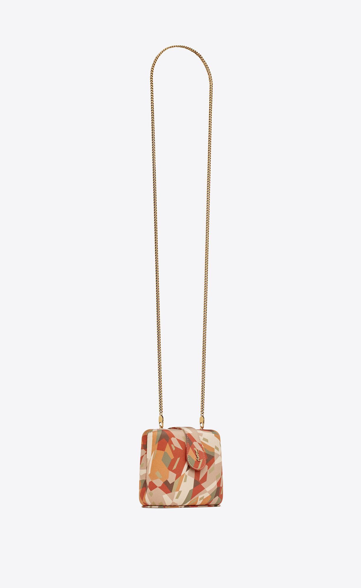 Saint Laurent Paris o1s1wg111124 Cassandre Chain Clutch in Multicolor Size ONE SIZE - 4 Thumbnail