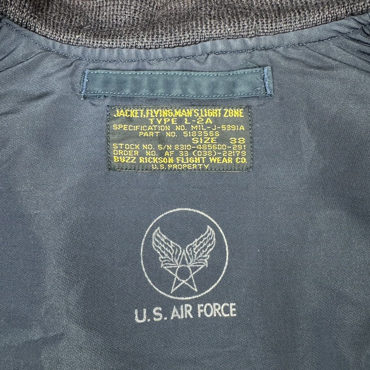 Buzz Rickson's 🔥BUZZ RICKSONS TYPE L 2A BOMBER USAF WEAR JACKET Size US M / EU 48-50 / 2 - 10 Thumbnail