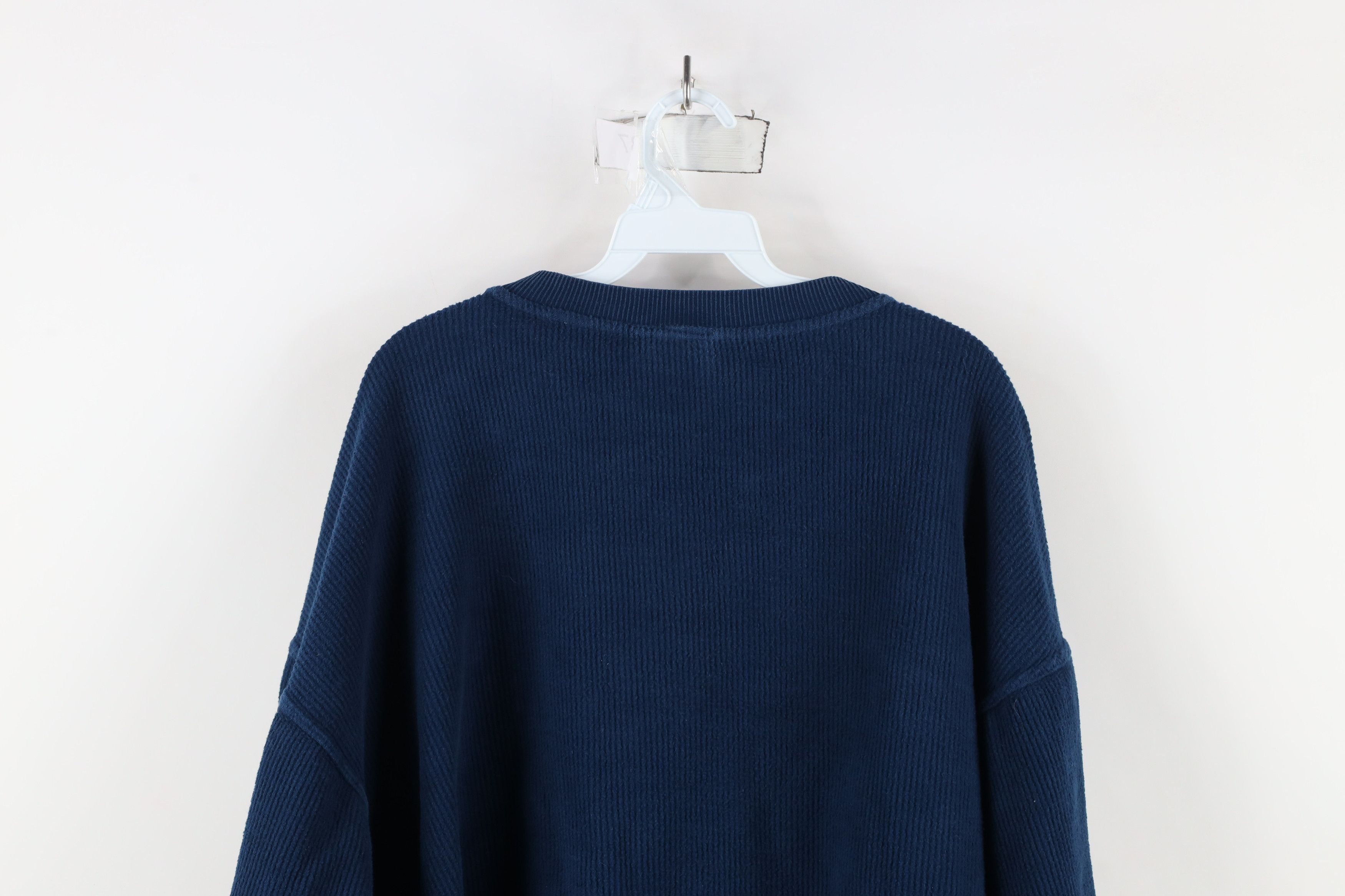 Vintage Vintage 90s Planet Hollywood Miami Ribbed Sweater Blue Size US L / EU 52-54 / 3 - 9 Thumbnail
