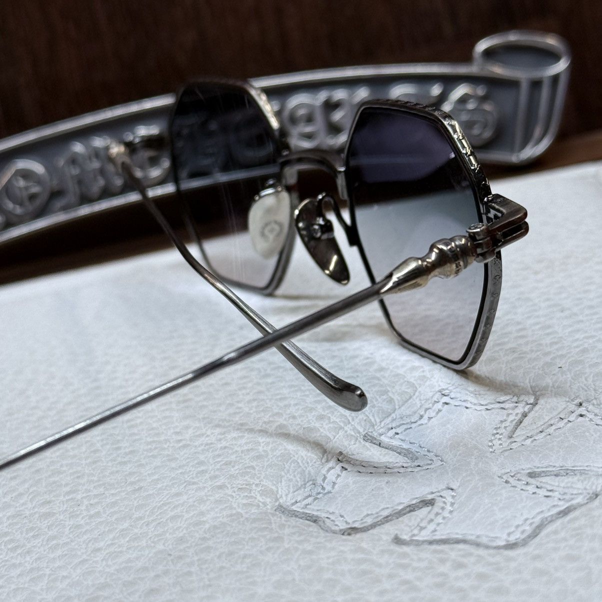 Chrome Hearts Chrome Hearts Evaculation 1/1 Sunglasses Size ONE SIZE - 8 Thumbnail