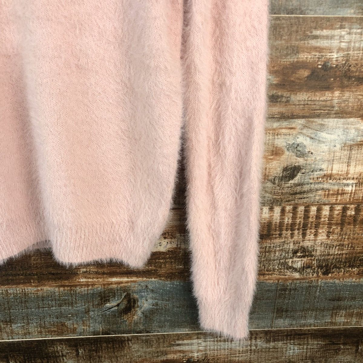 Japanese Brand DL Mish Masch Pink fur shaggy mohair Knitwear #C366 Size S / US 4 / IT 40 - 8 Thumbnail
