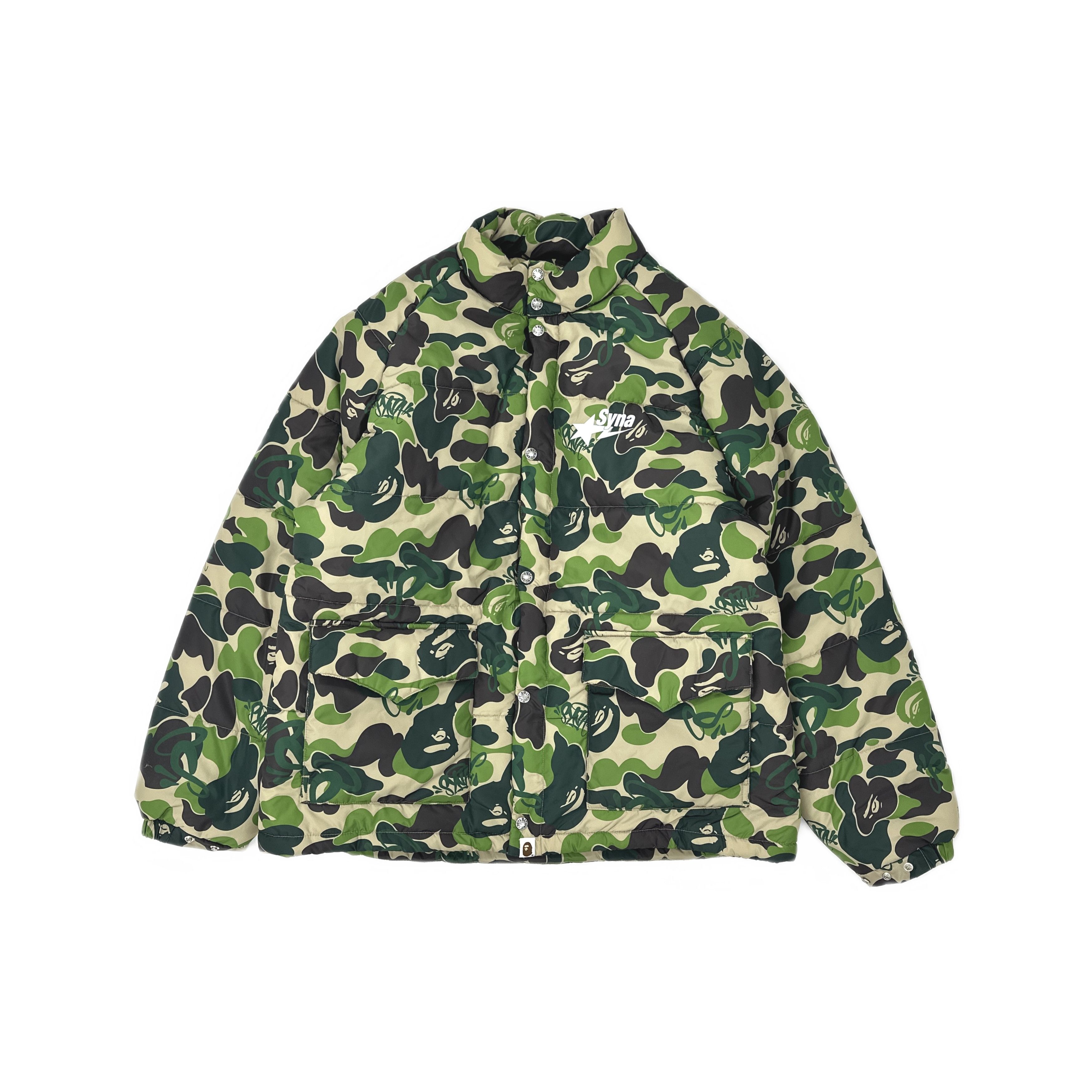 Bape A BATHING APE x SYNA x SPOTIFY Camo Heavy Coat XXL Size US XXL / EU 58 / 5 - 1 Thumbnail