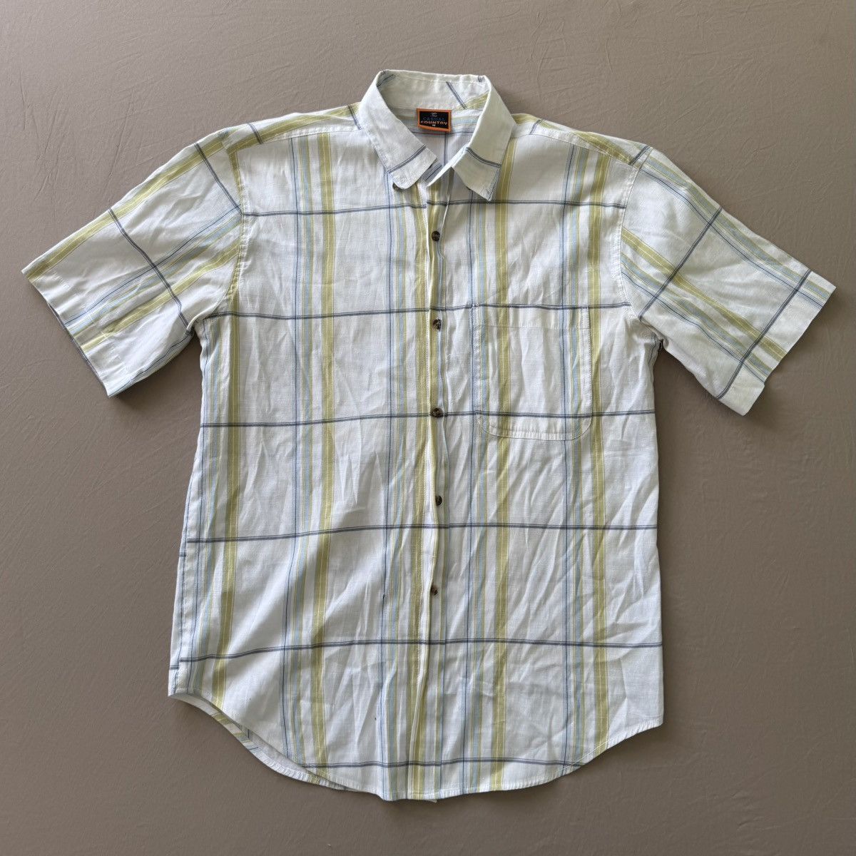 Other Vintage Casual Country Cotton Blend Plaid Shirt Size US M / EU 48-50 / 2 - 1 Thumbnail
