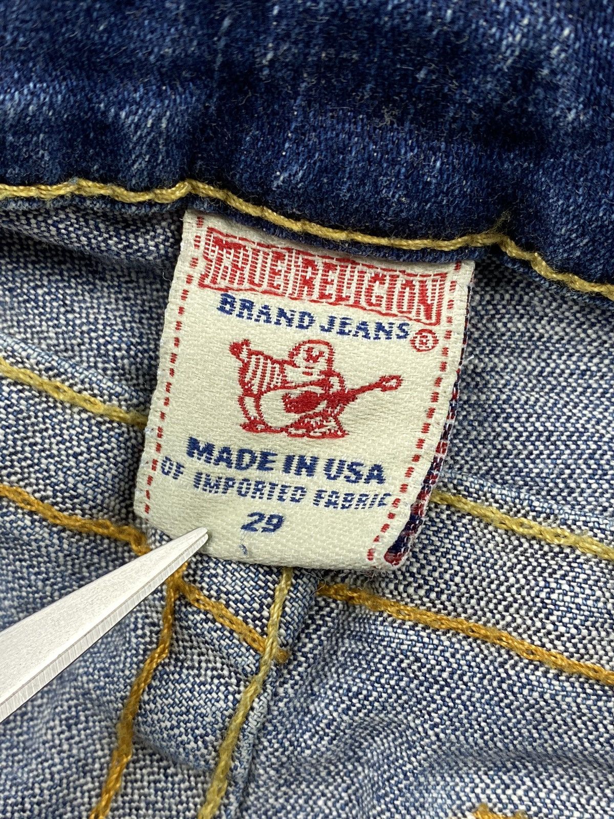 Japanese Brand × True Religion × Vintage Vintage True Religion Y2K Made in USA Jeans Size 29 Size 29" - 12 Thumbnail