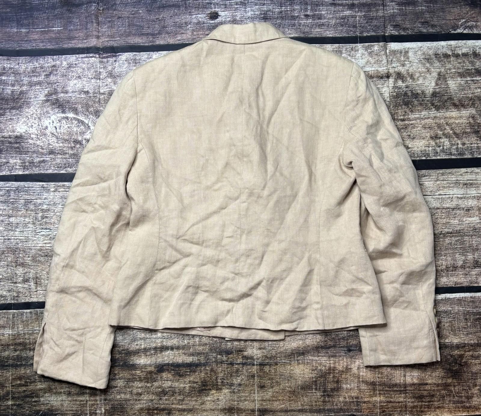 Lauren Ralph Lauren Lauren Ralph Lauren Blazer Jacket Womens Size 4p Linen USA Size S / US 4 / IT 40 - 3 Thumbnail