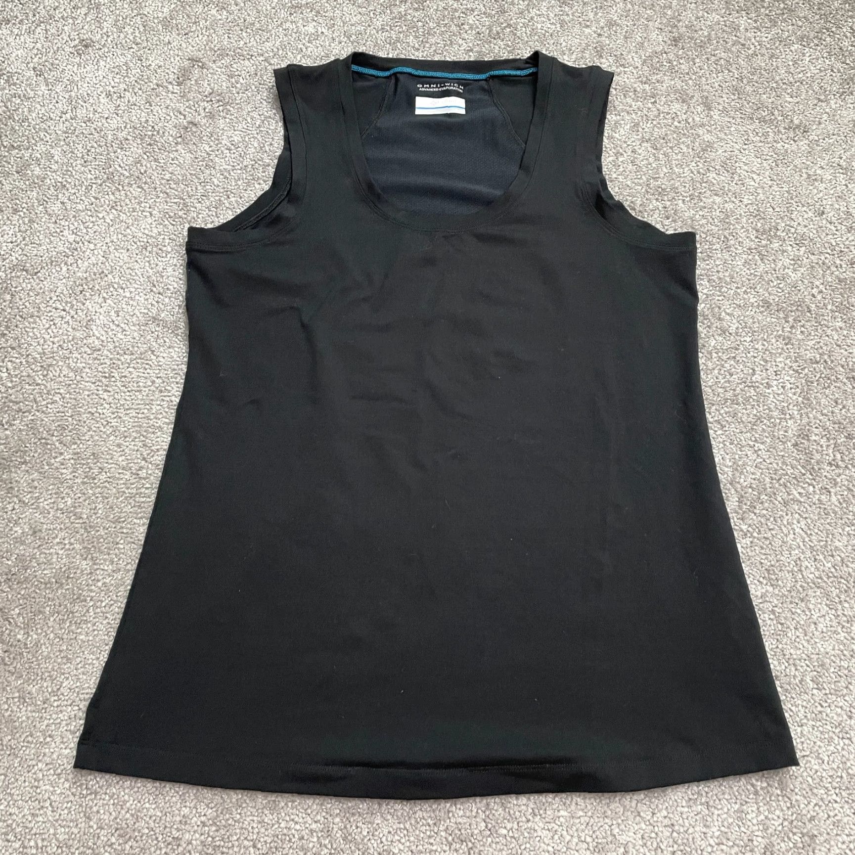 Vintage Columbia Omni Wick Tank Top Womens Medium Black Sleeveless Scoop Neck Activewear Classic Outdoor Sports Shirt Size M / US 6-8 / IT 42-44 - 2 Thumbnail