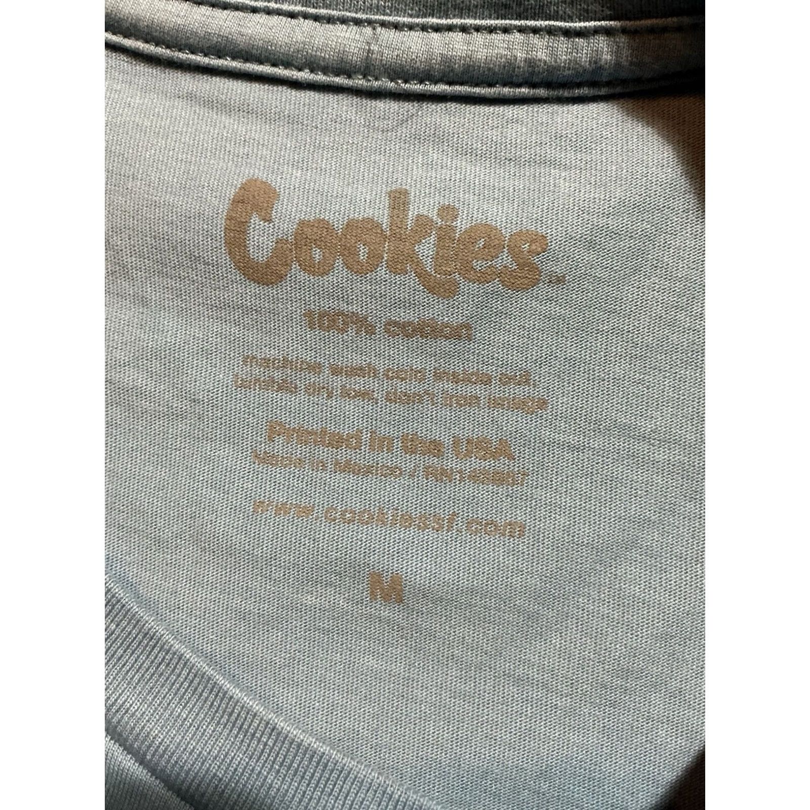 Vintage Cookies SF Heavy Hitters Always On Time Blunt Smoke Graphic Blue S/S T-Shirt MD Size US M / EU 48-50 / 2 - 5 Thumbnail