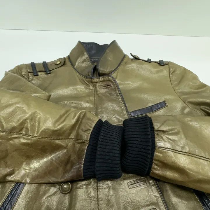 Gucci Gucci Gucci Brown Leather Single Button Jacket -2506 Size US M / EU 48-50 / 2 - 9 Thumbnail