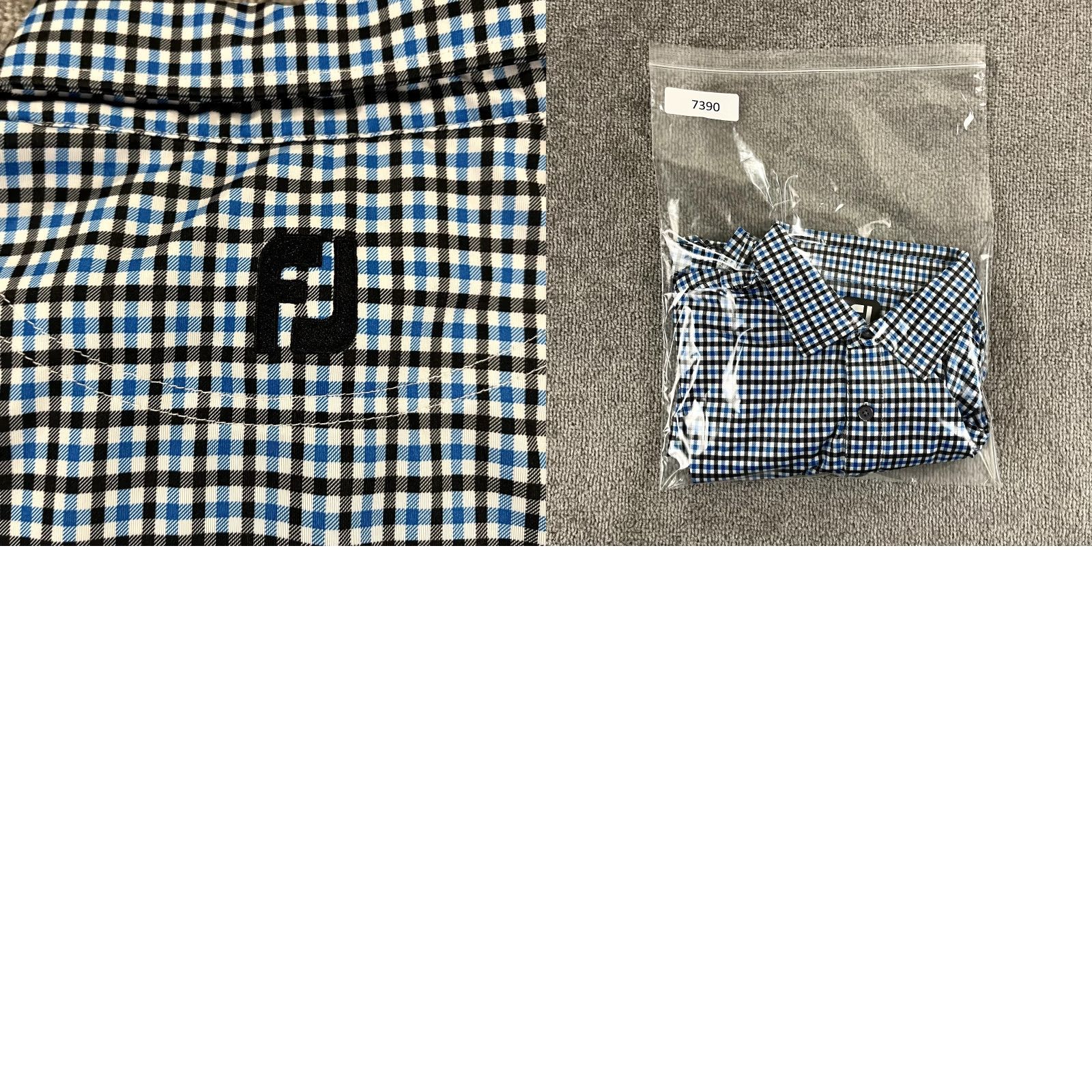 Footjoy FootJoy Polo Shirt Mens XL Blue Black Plaid Eagle Creek Golf Club Sport Polo Size US XL / EU 56 / 4 - 8 Thumbnail
