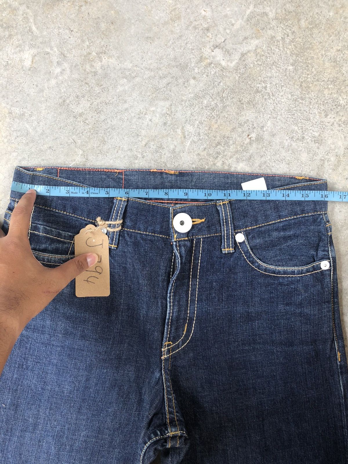 Japanese Brand Vintage Co & Lu Daicock Evisu Style Selvedge Big Logo Size US 32 / EU 48 - 14 Thumbnail