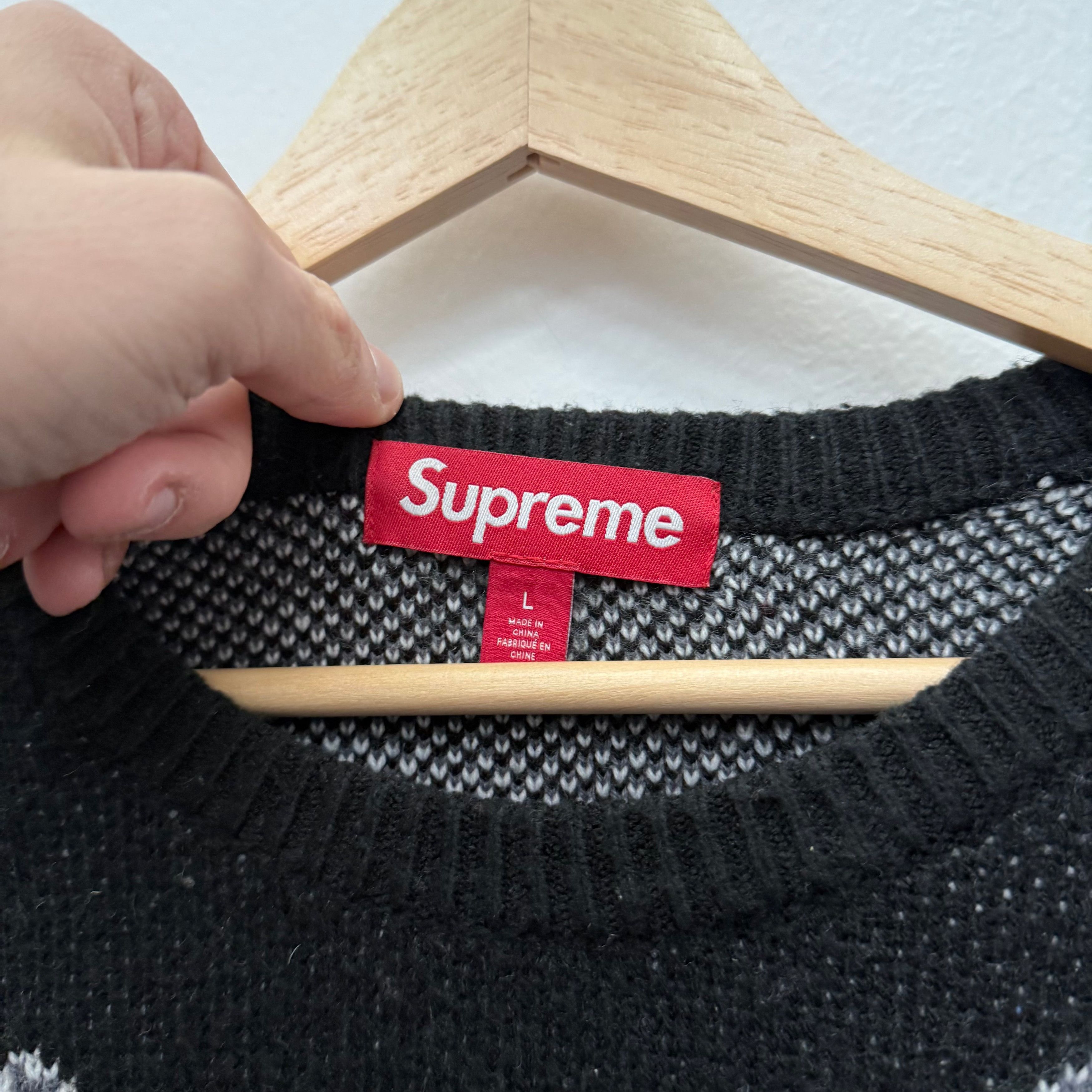 Supreme Supreme Blow Knit Sweater Black Crewneck - Size L Size US L / EU 52-54 / 3 - 3 Thumbnail
