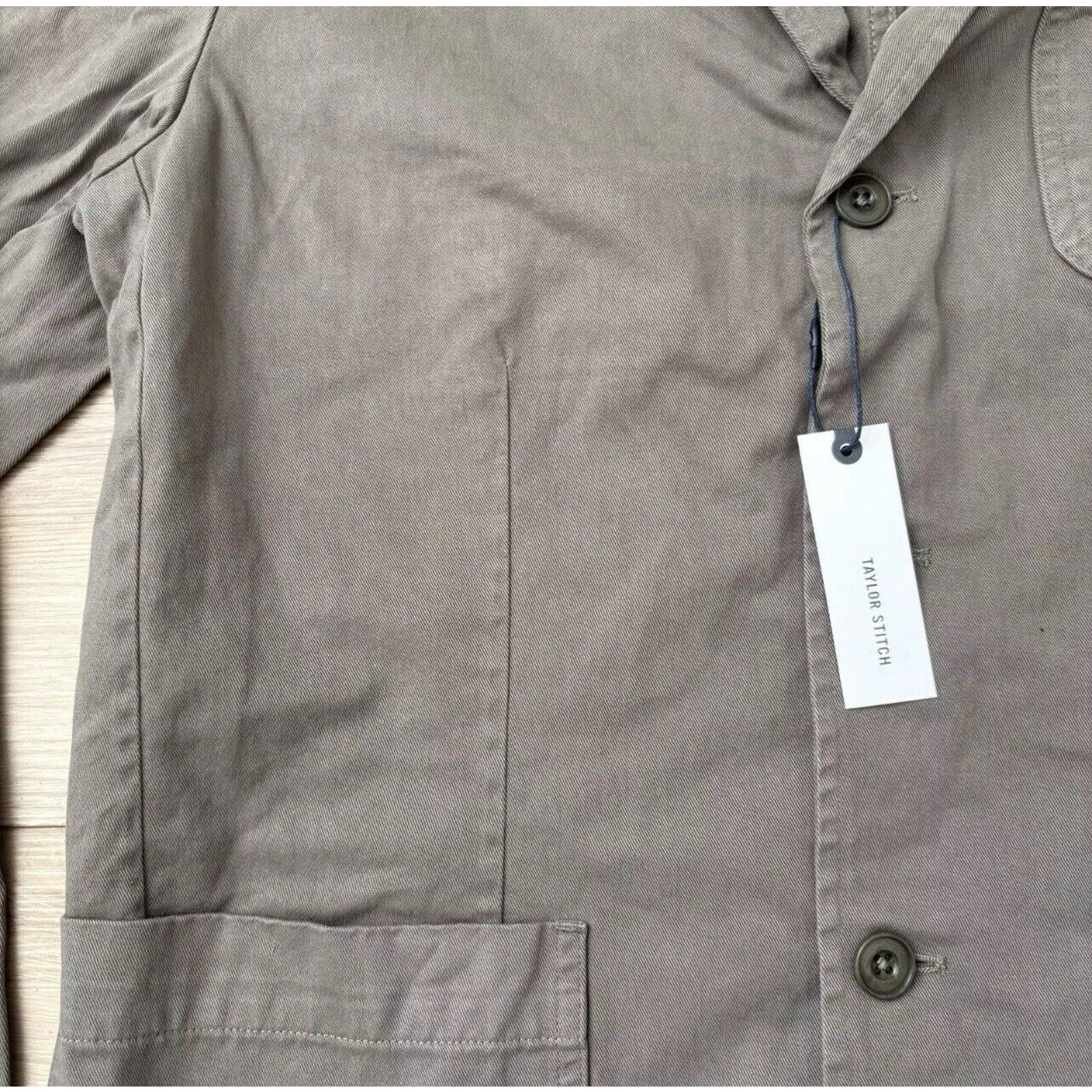 Taylor Stitch TAYLOR STITCH Foundation Sport Coat Organic Smoked Olive 40 Size 40R - 3 Thumbnail