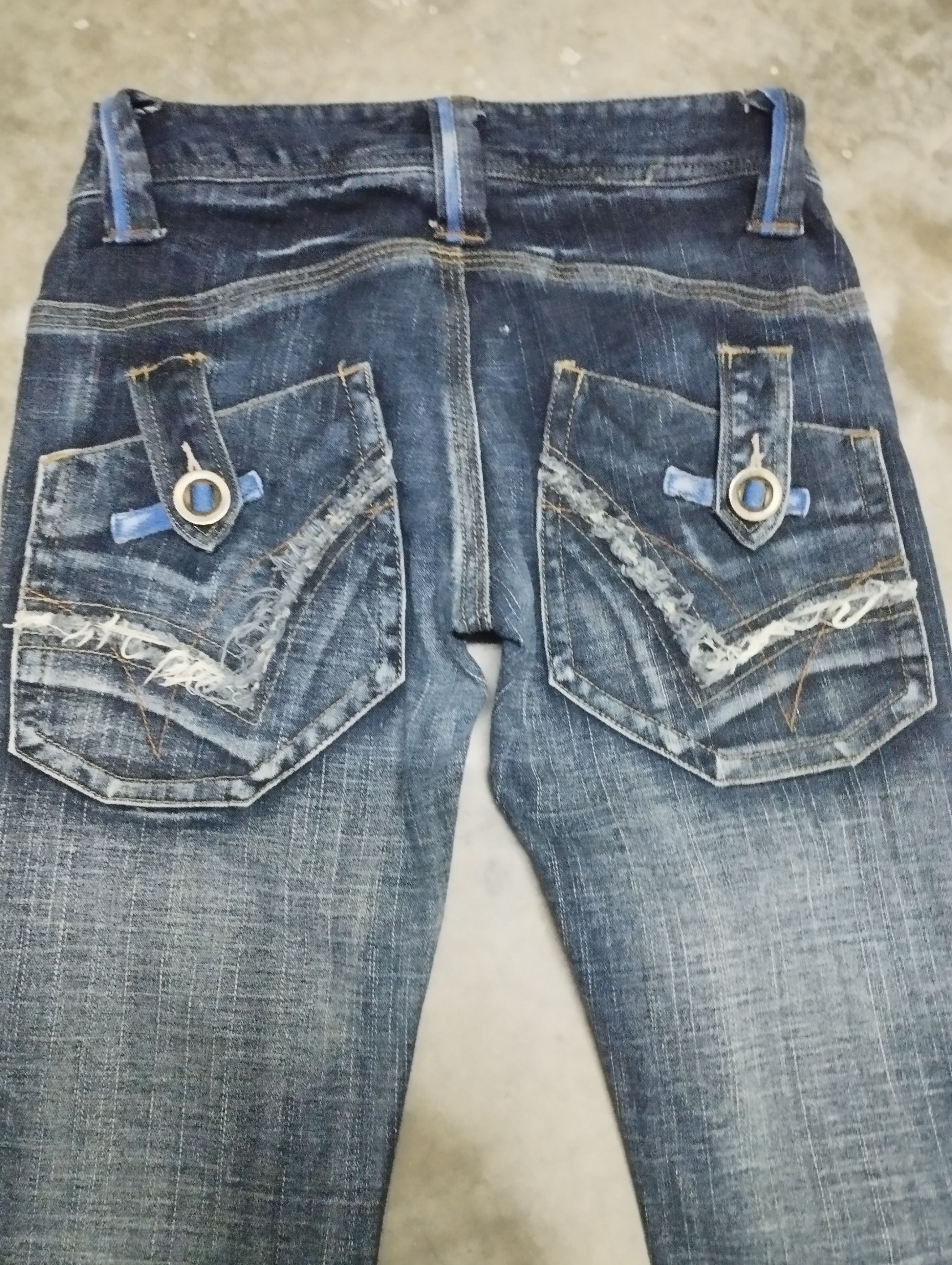 Tornado Mart Flare Jeans BCBG Stone Wash Stretch Bootcut Jeans Size US 27 - 5 Thumbnail