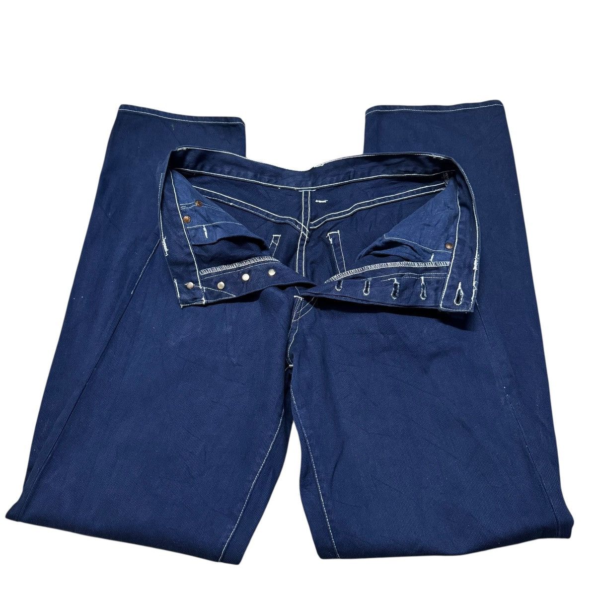 Full Count & Co. Pique Denim Indigo Jeans By Standard Style Shop Fujimoto Size US 30 / EU 46 - 1 Thumbnail