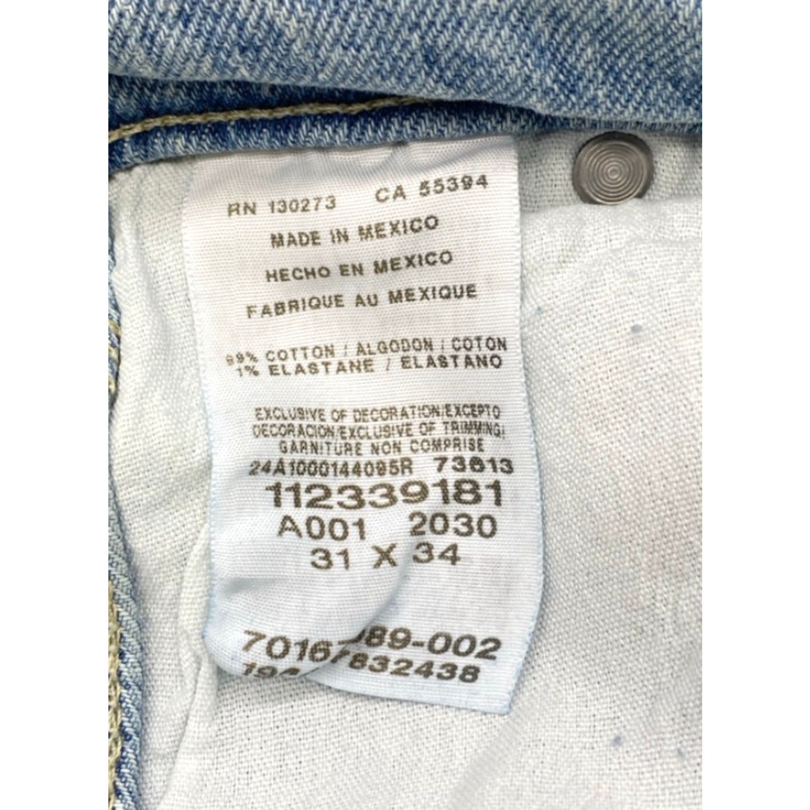 Lee VINTAGE Lee Legendary Jeans Men's 31x34 Workwear Loose Fit Carpenter Straight Leg Blue Cotton Denim 112339181 Mens Size US 31 - 6 Thumbnail