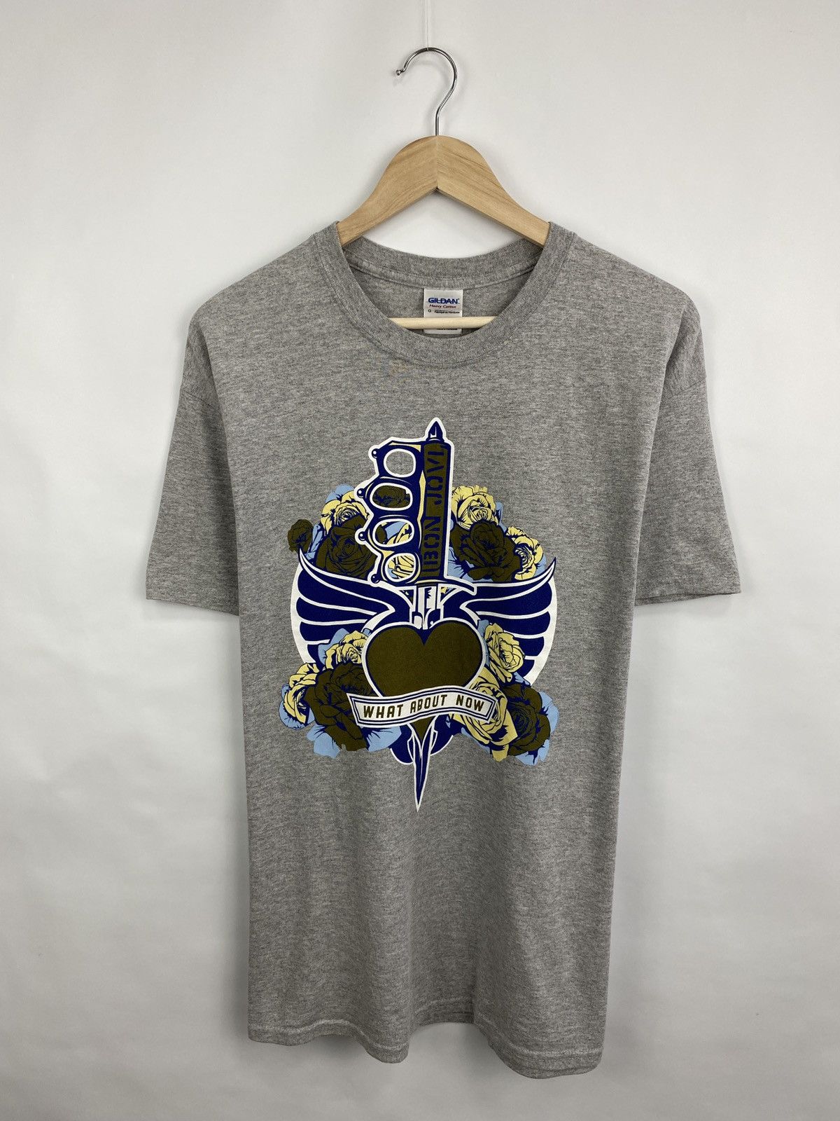 Bon Jovi 🇺🇸Vintage Bon Jovi What About Now Tour T-Shirt Rare Retro Size US L / EU 52-54 / 3 - 3 Thumbnail