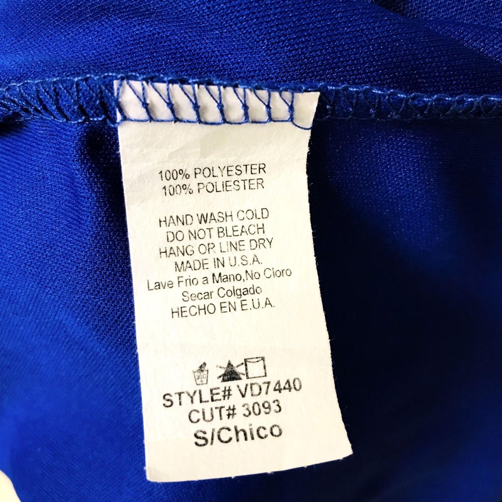 Vintage Vanilla Bay Woman Royal Blue A-Line Spaghetti Strap Sleeveless Mini Cami Dress S Size S / US 4 / IT 40 - 3 Thumbnail