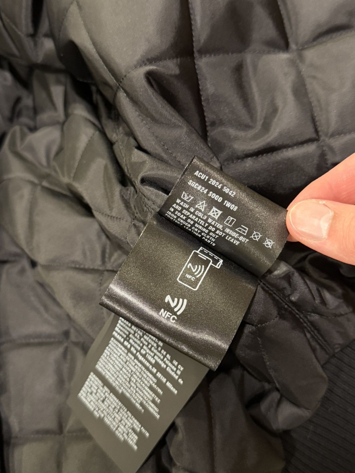 Prada Prada Re-Nylon Triangle Logo Black Bomber Jacket Size US M / EU 48-50 / 2 - 17 Thumbnail