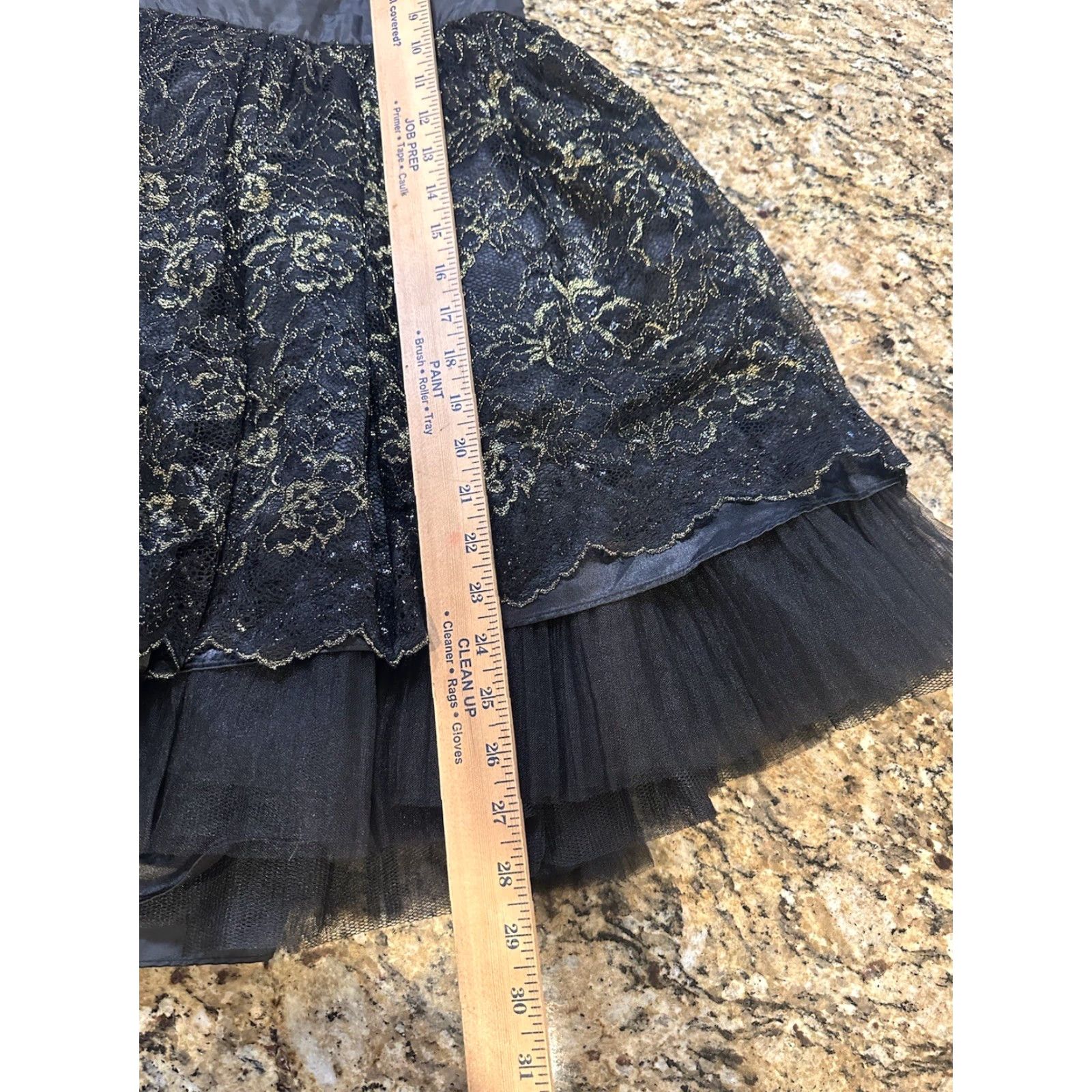 Betsey Johnson VINTAGE Betsey Johnson Dress Cocktail Mini Strapless 8 Women Black Gold Mens? Ladies? Size M / US 6-8 / IT 42-44 - 6 Thumbnail