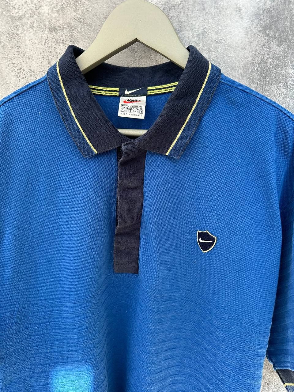 Nike Nike Vintage 90s Striped Polo T-Shirt Blue Short Sleeve Size US L / EU 52-54 / 3 - 5 Thumbnail