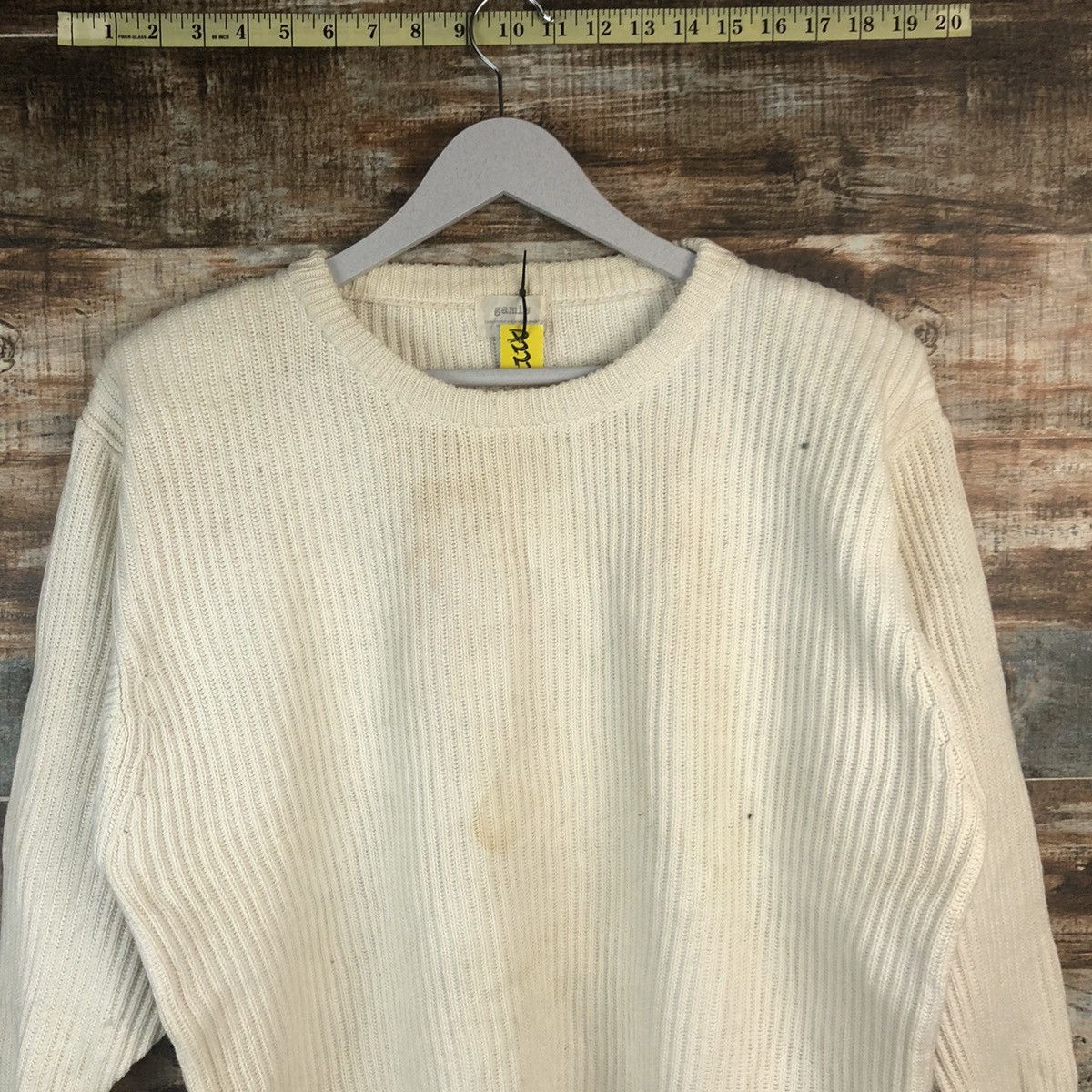 Homespun Knitwear Gamis White Knitwear #A2276 Size L / US 10 / IT 46 - 5 Thumbnail
