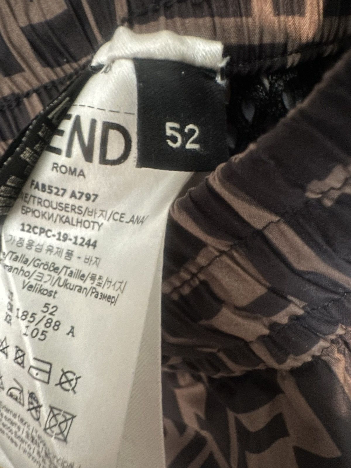 Fendi Fendi FF Logo Sprint Track Pants Size US 36 / EU 52 - 7 Thumbnail