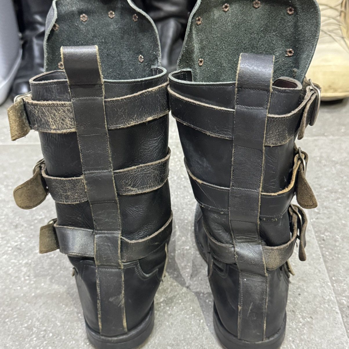 Dr. Martens Vintage Mad Max Avant Garde Metal Plated Leather Boots Size US 7 / EU 40 - 9 Thumbnail