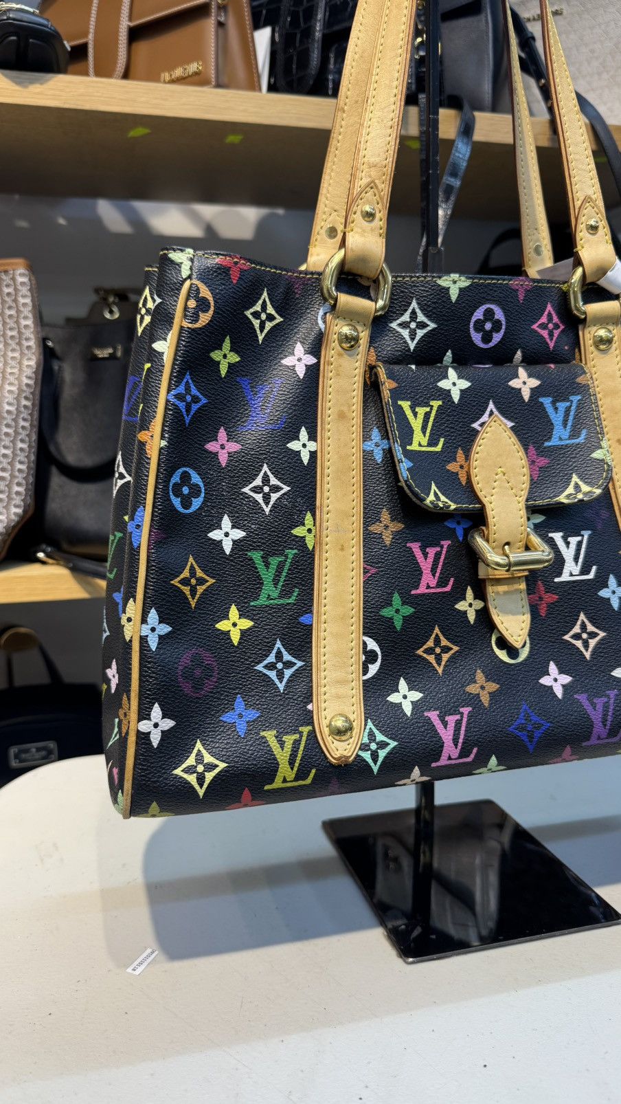 Louis Vuitton Louis Vuitton Black Multicolor Aurelia MM Shoulder Bag Size ONE SIZE - 2 Thumbnail
