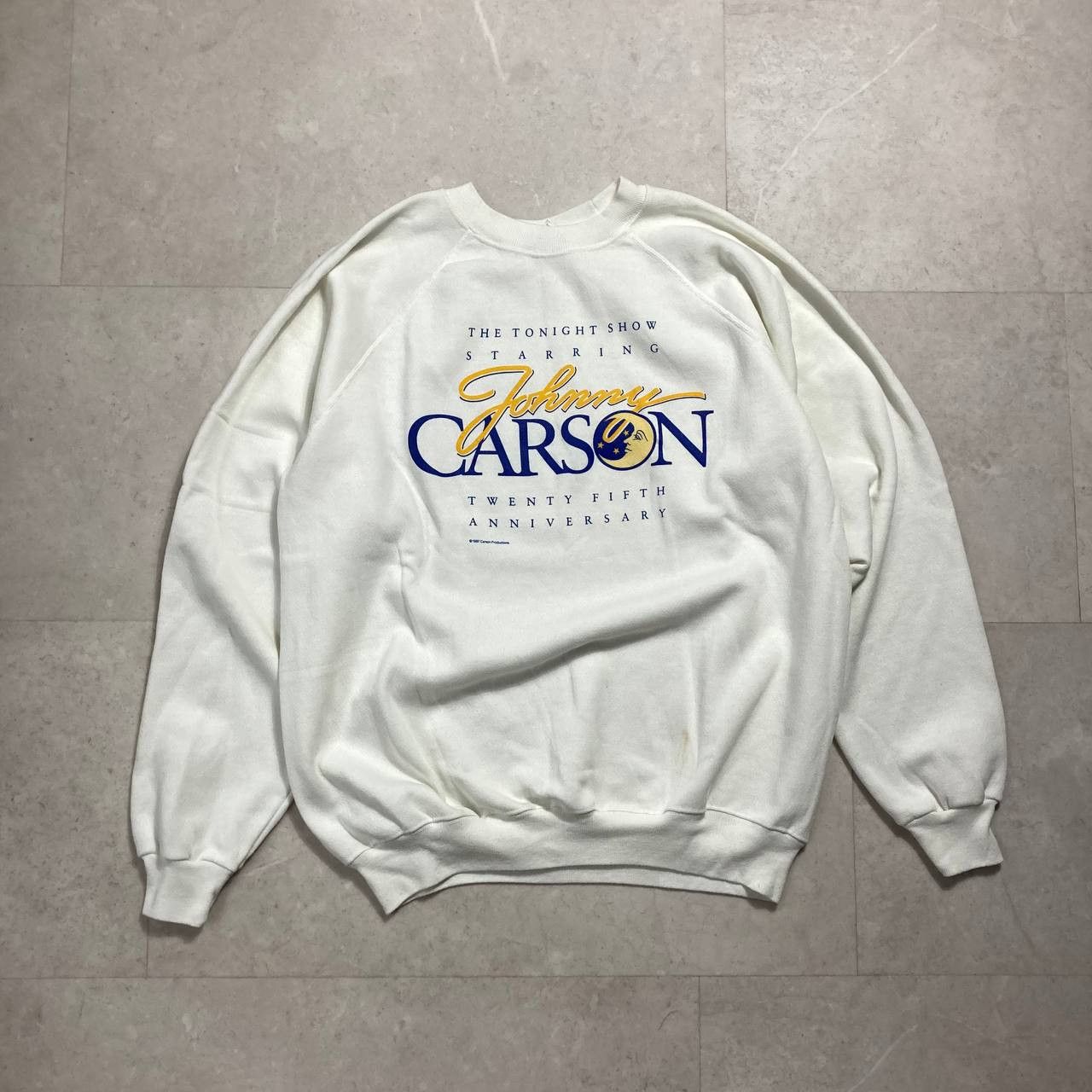 Arts & Science Vintage 80s Johnny Carson The Tonight Show Hanes Crewneck Size US XL / EU 56 / 4 - 1 Thumbnail