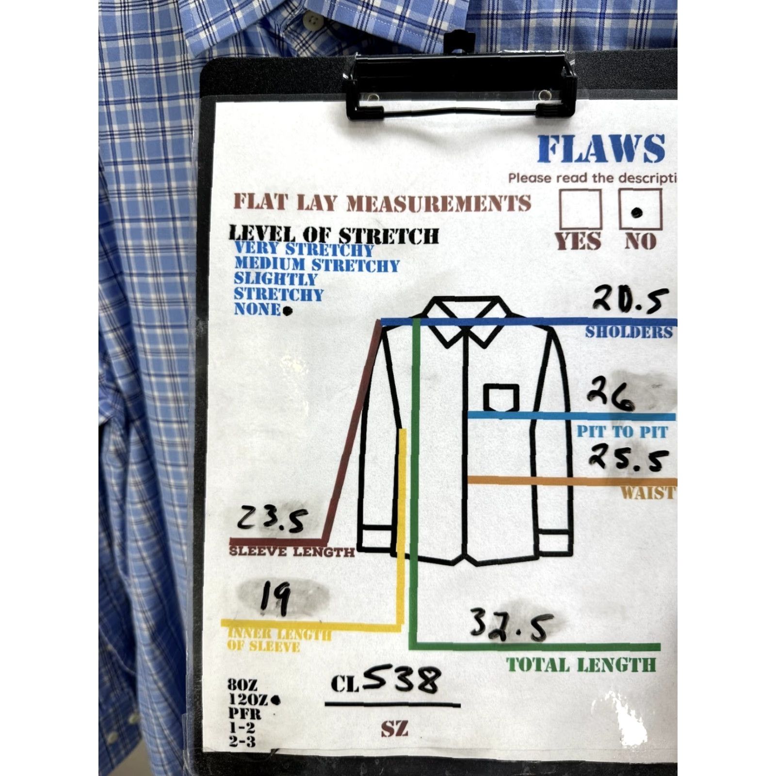 David Donahue David Donahue Blue Plaid Dress Shirt Button Up Long Sleeve Cotton Sz 17 Men’s Shirt Size 46R - 2 Thumbnail