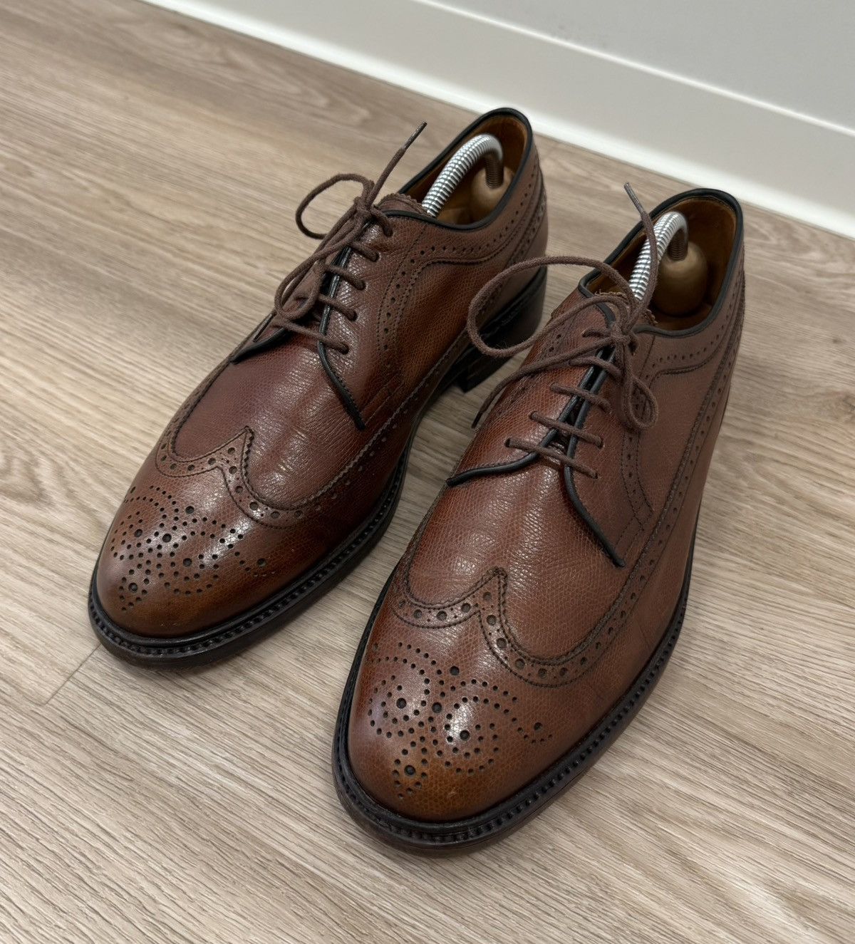Yanko Design Yanko Espana Brown Leather Brogue Shoes Size US 11 / EU 44 - 2 Thumbnail