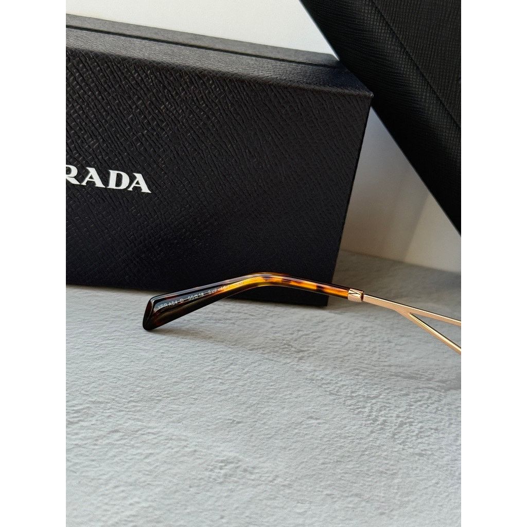 Prada NEW Prada PRA54VD Eyeglasses Frames in Rose Gold White Size ONE SIZE - 7 Thumbnail