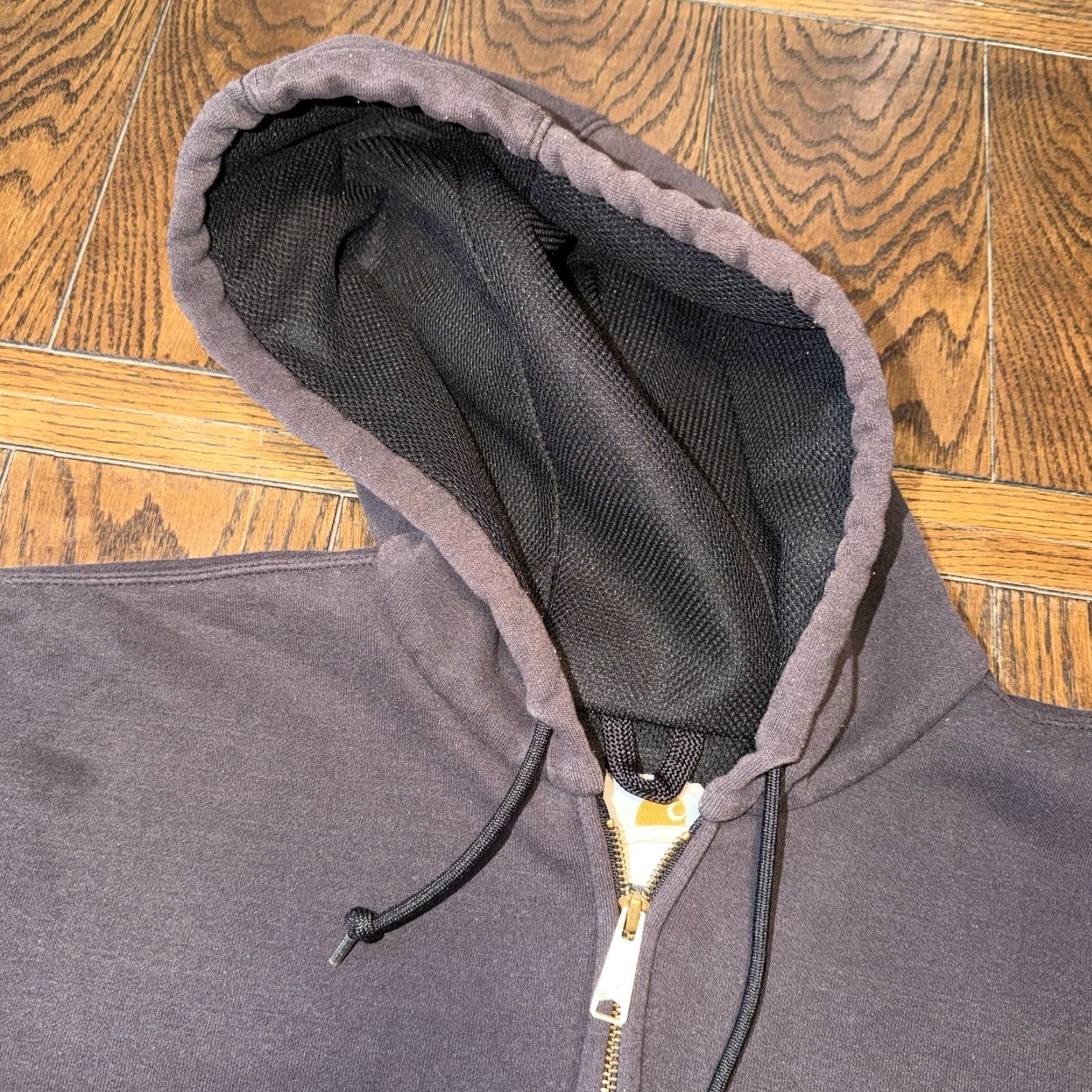 Carhartt VTG Carhartt J149 Jacket Men’s XL Thermal Lined Faded Black Full Zip Hoodie Work Size US XXL / EU 58 / 5 - 4 Thumbnail