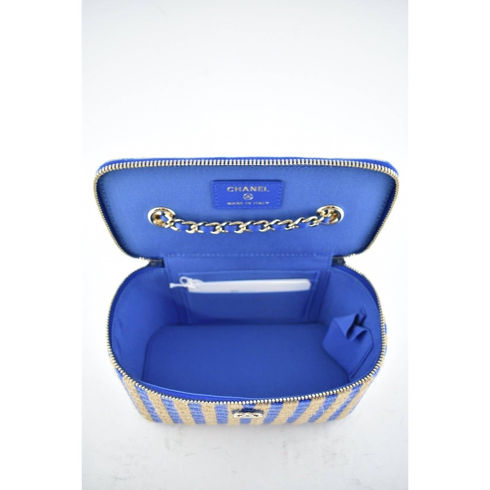 Chanel Chanel Raffia Small Vanity With Chain Shoulder Crossbody Bag Size ONE SIZE - 9 Thumbnail