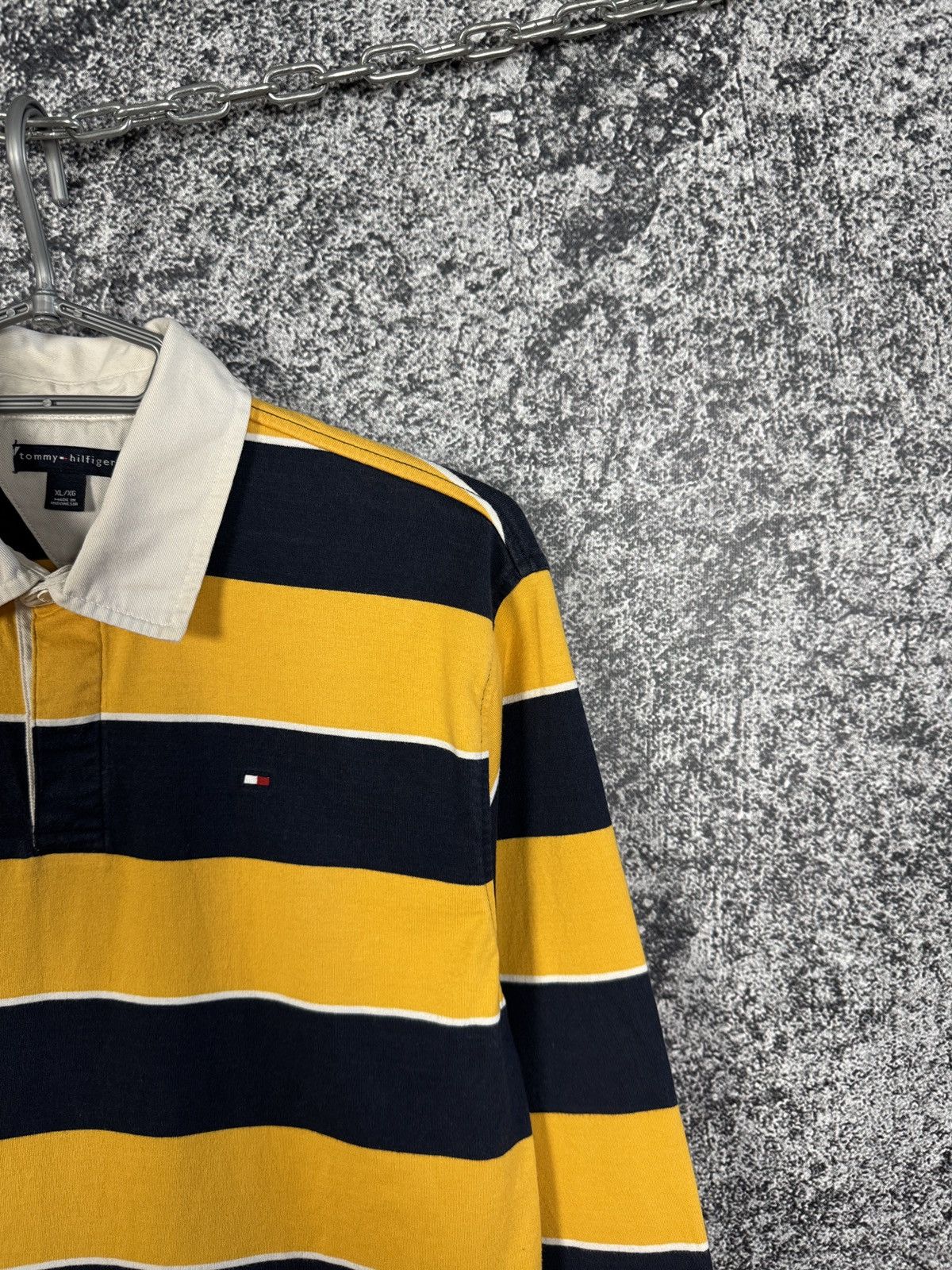 Tommy Hilfiger Tommy Hilfiger Polo Long Sleeve Striped Rugby Shirt Size XL Size XL / US 12-14 / IT 48-50 - 2 Thumbnail
