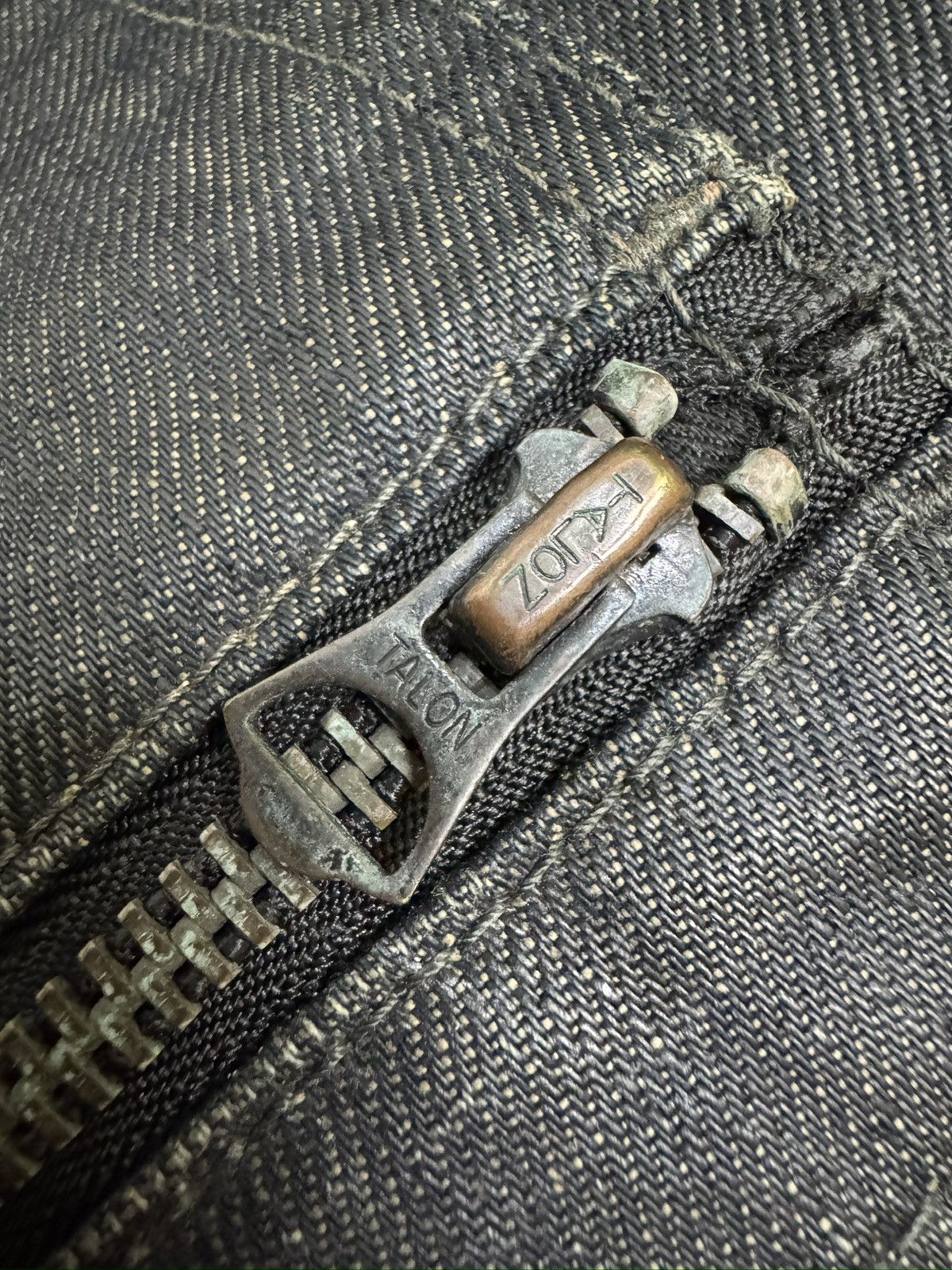 Vintage Back Number Vintage Waxed Washed Claw Marks Denim Japan Size US 34 / EU 50 - 13 Thumbnail