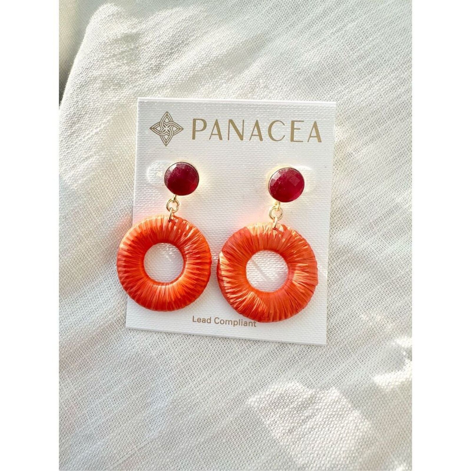 Nordstrom Panacea Summertime Orange Dangle Earrings Size ONE SIZE - 1 Thumbnail