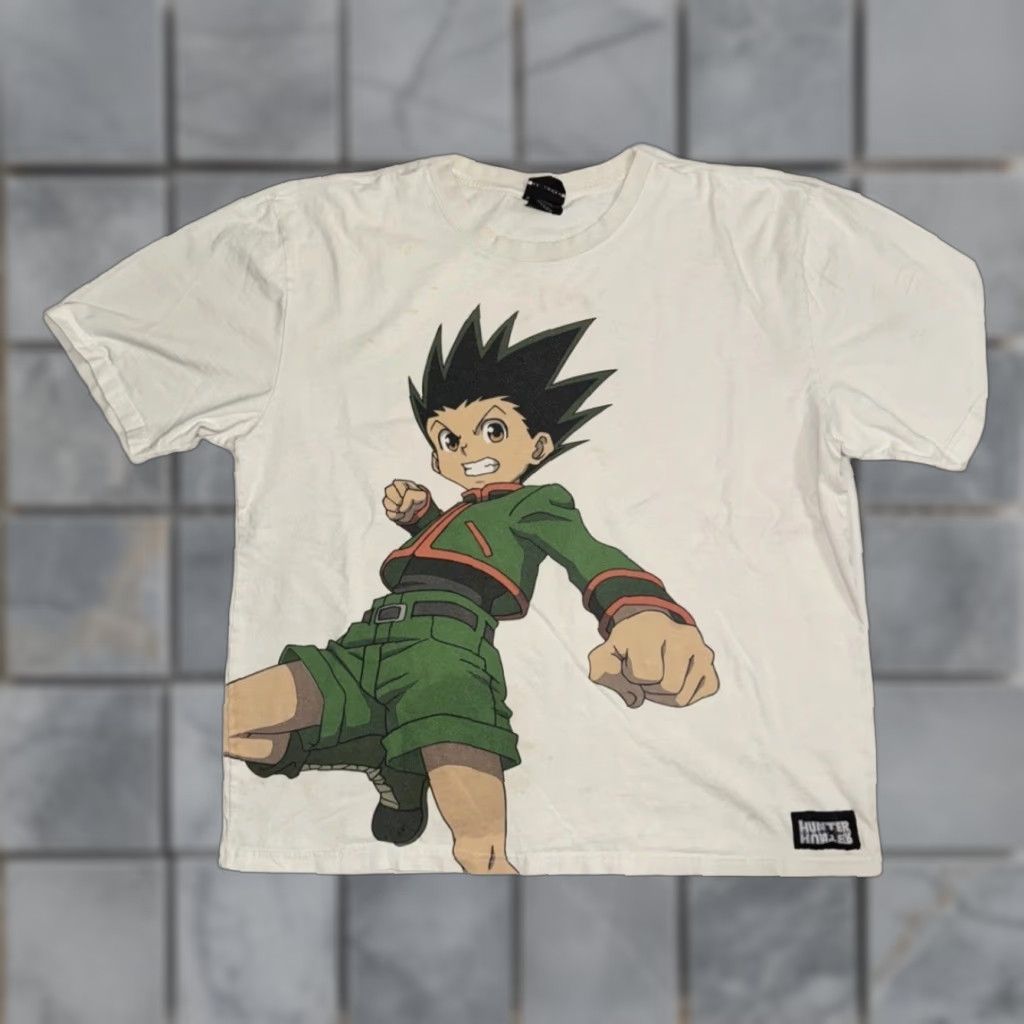 Hunter Dumbgood x Hunter x Hunter Gon Graphic T-Shirt White XL 24x27 Anime Streetwear Size US XL / EU 56 / 4 - 1 Thumbnail