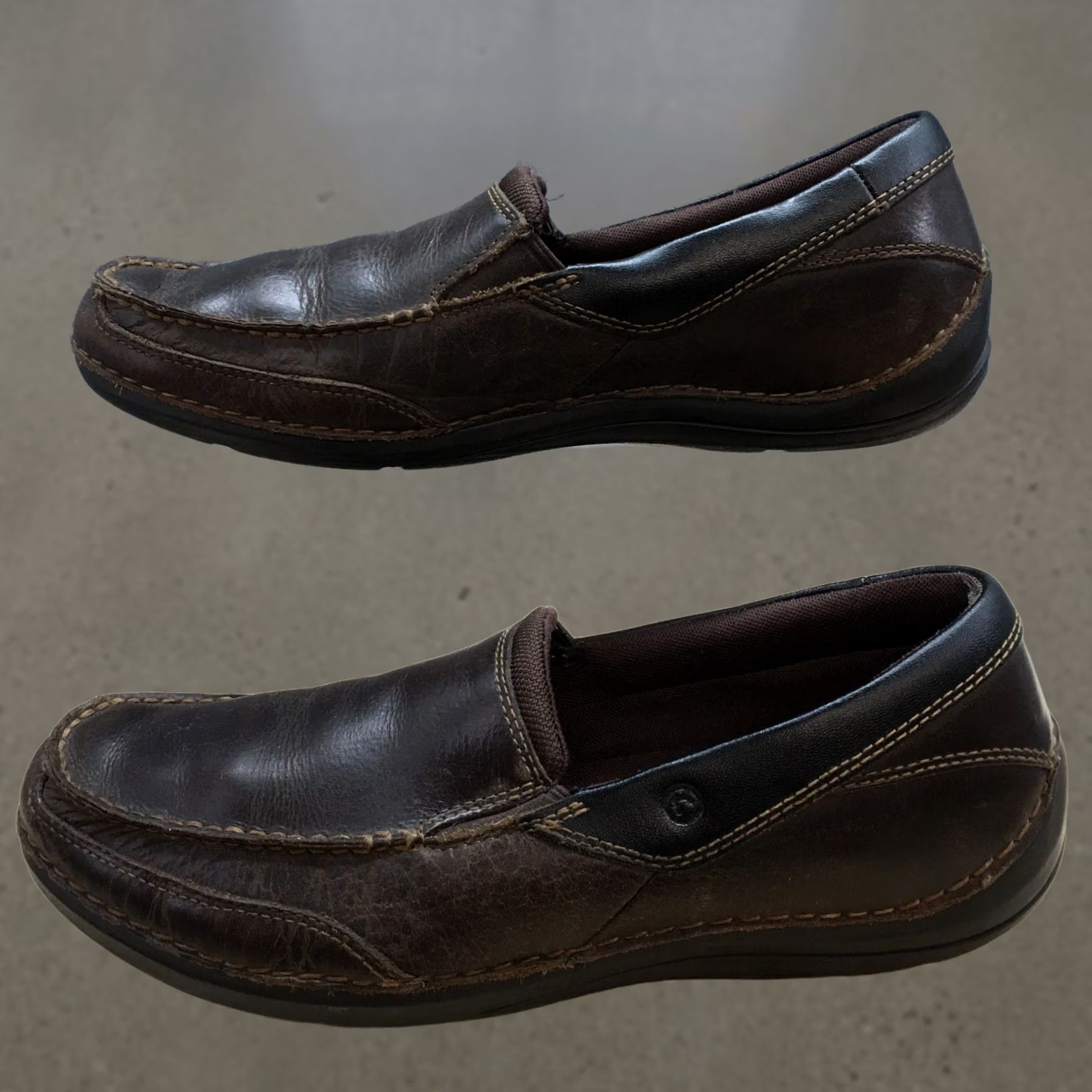 Rockport Rockport Loafer Men 10.5M Brown Balabour Round Toe Slip On Casual Leather Shoes Size US 11 / EU 44 - 1 Thumbnail