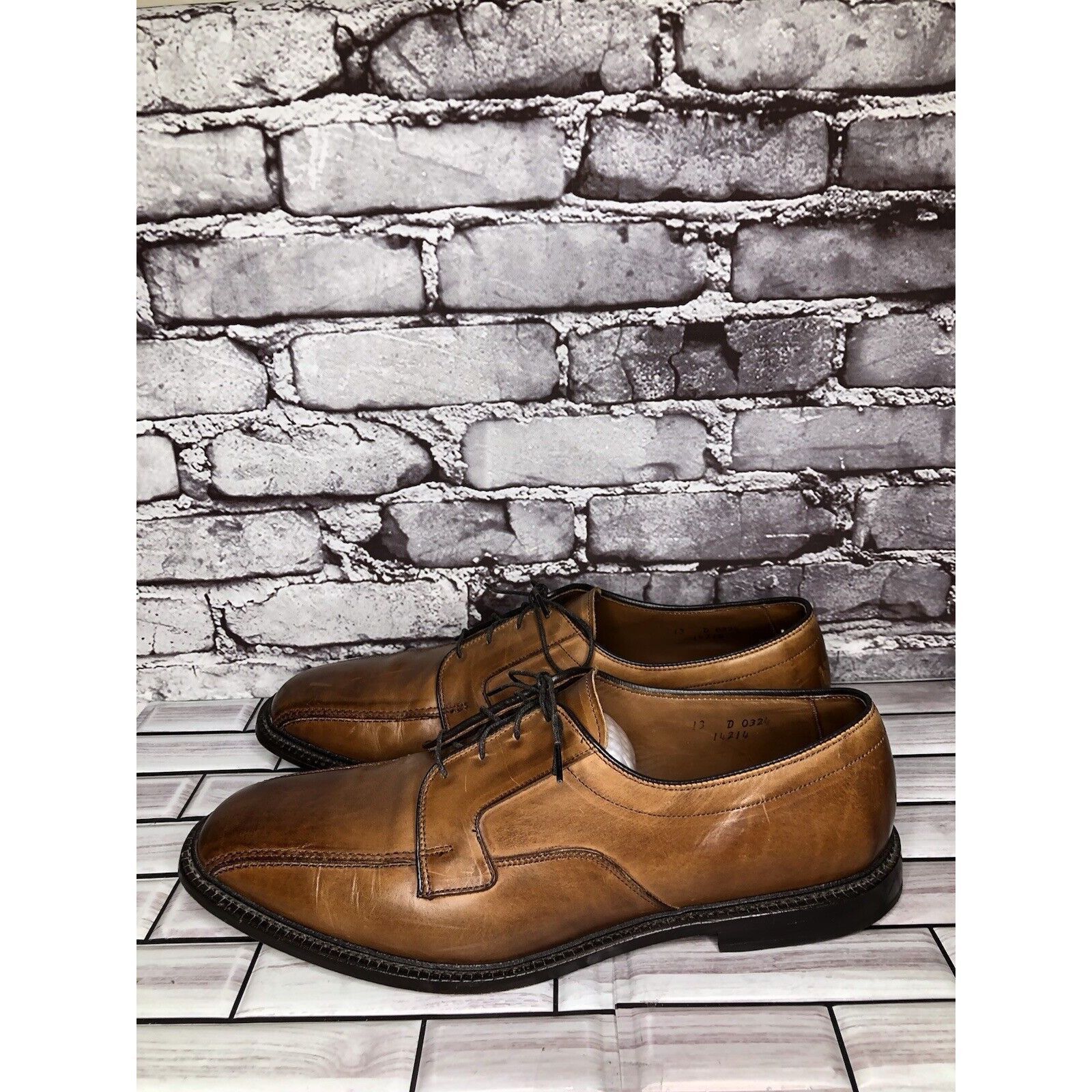 Allen Edmonds Allen Edmonds Dawson Brown Leather Derby Blucher Bicycle Dre Size US 13 / EU 46 - 13 Thumbnail