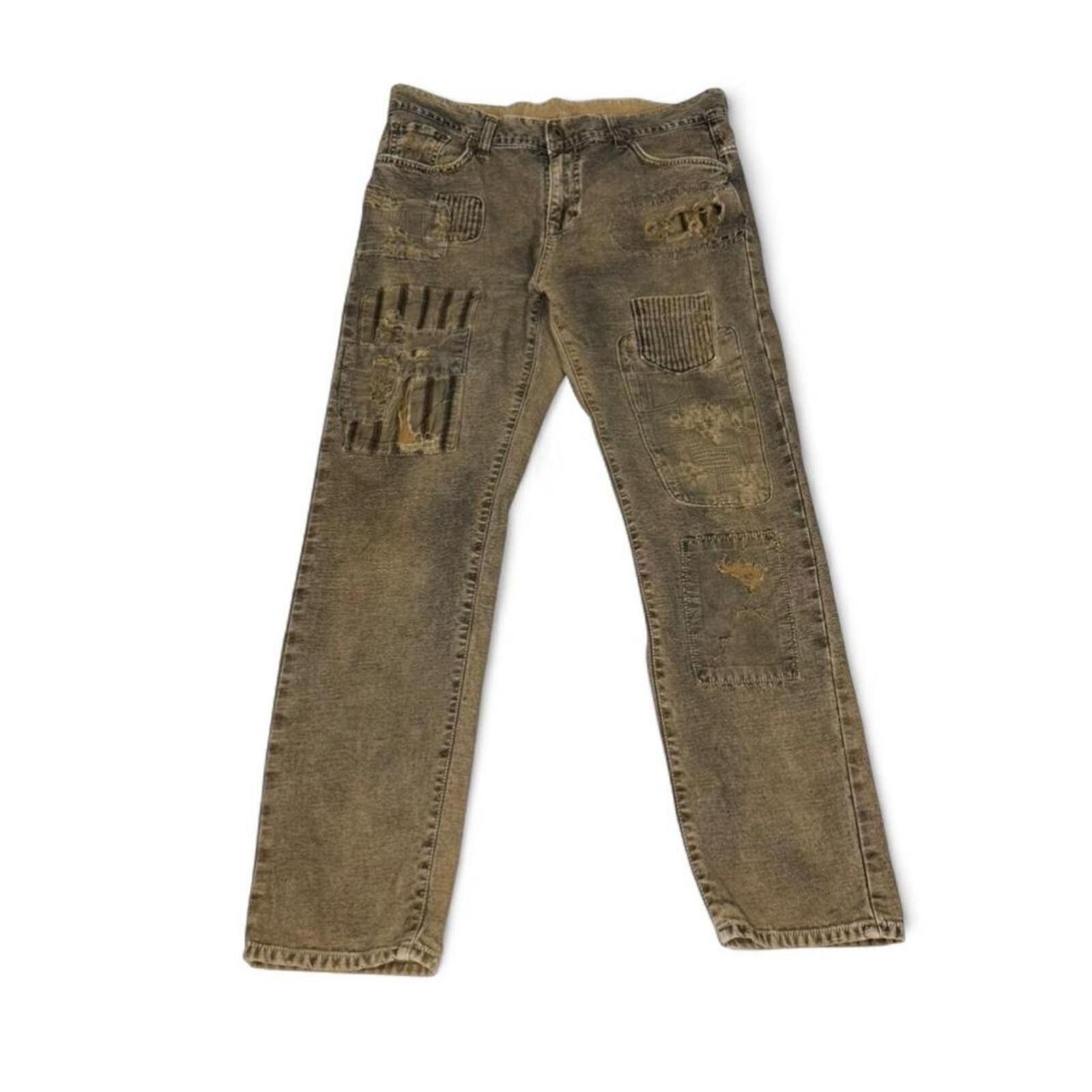 Other Rare vintage AVH patchwork denim jeans Size US 35 - 1 Thumbnail